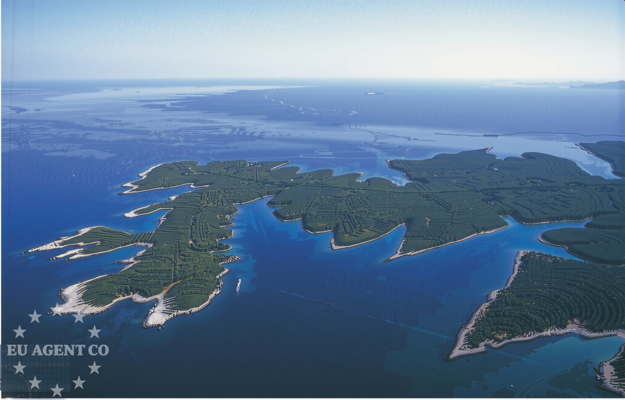Shallow anchorage in Punta Kriza, Cres with calm waters