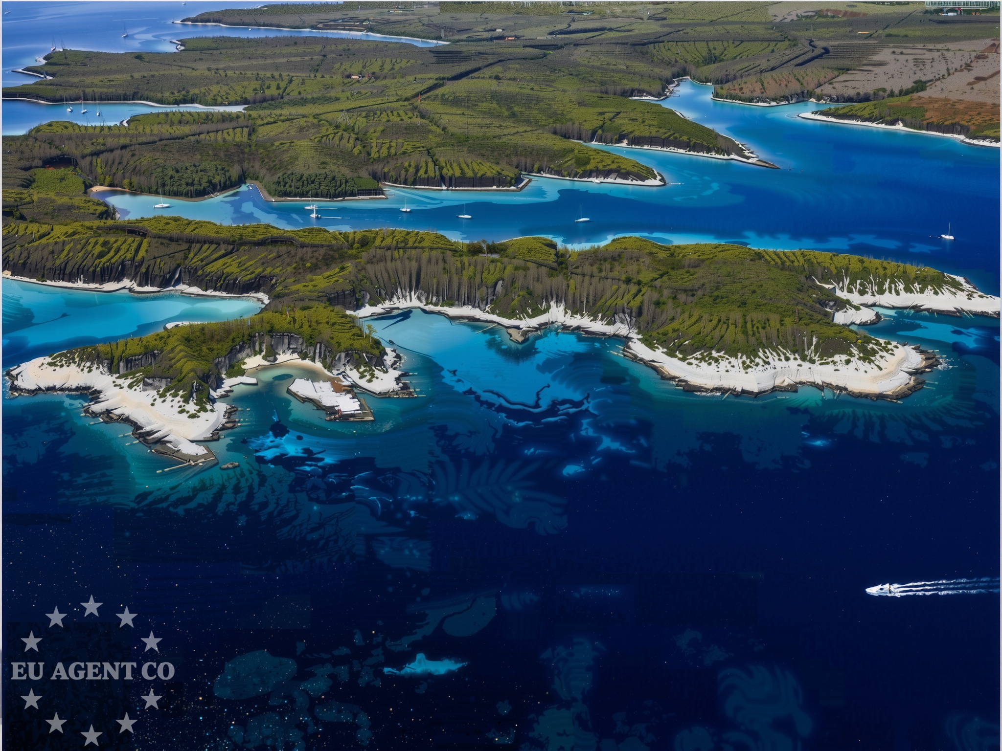 Approach and location view of Anchorage in Anchorage in Punta Križa on the island Cres, Istria and Kvarner, Croatia photo 3