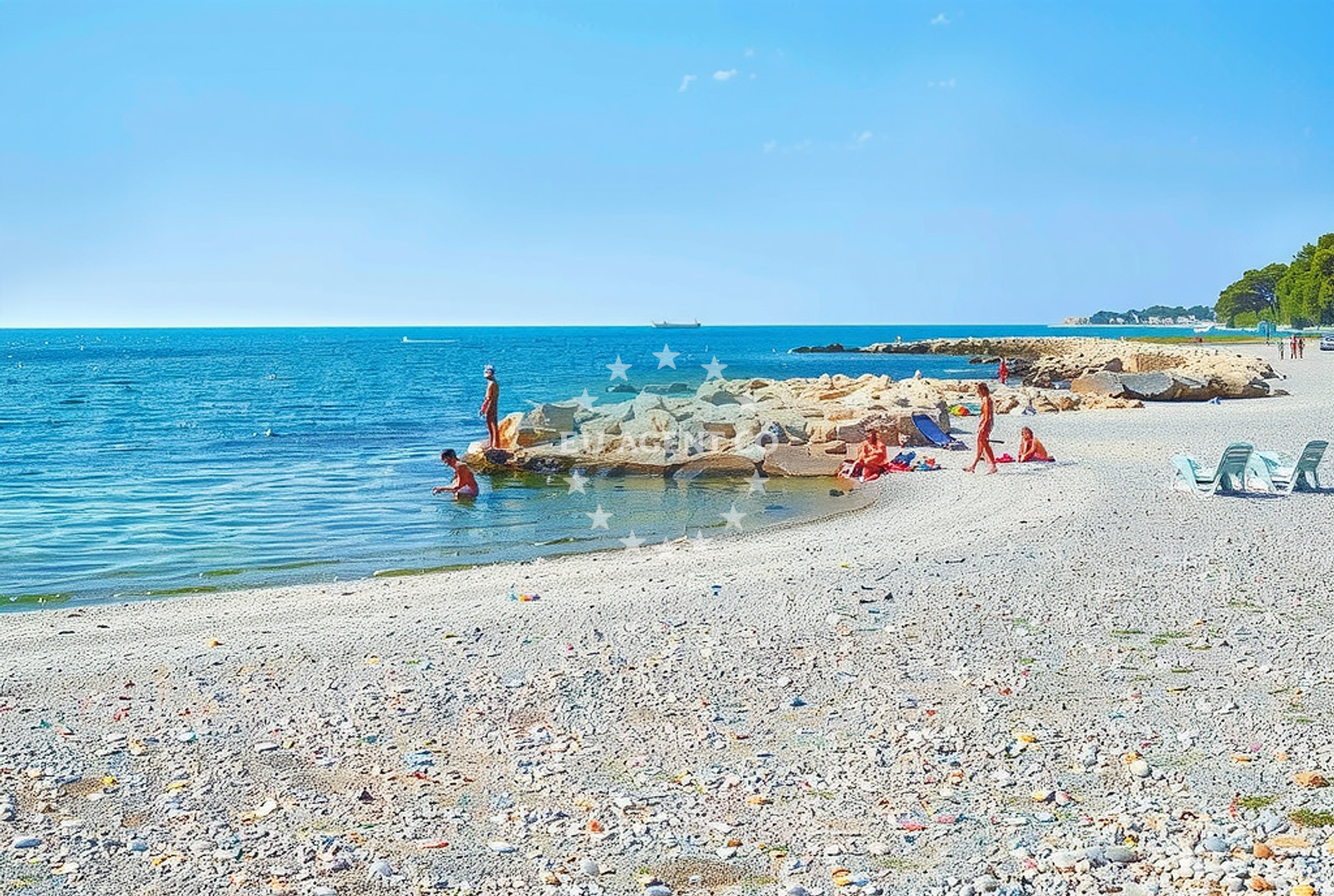 Saladinka Beach, 0.3km from Crvar anchorage