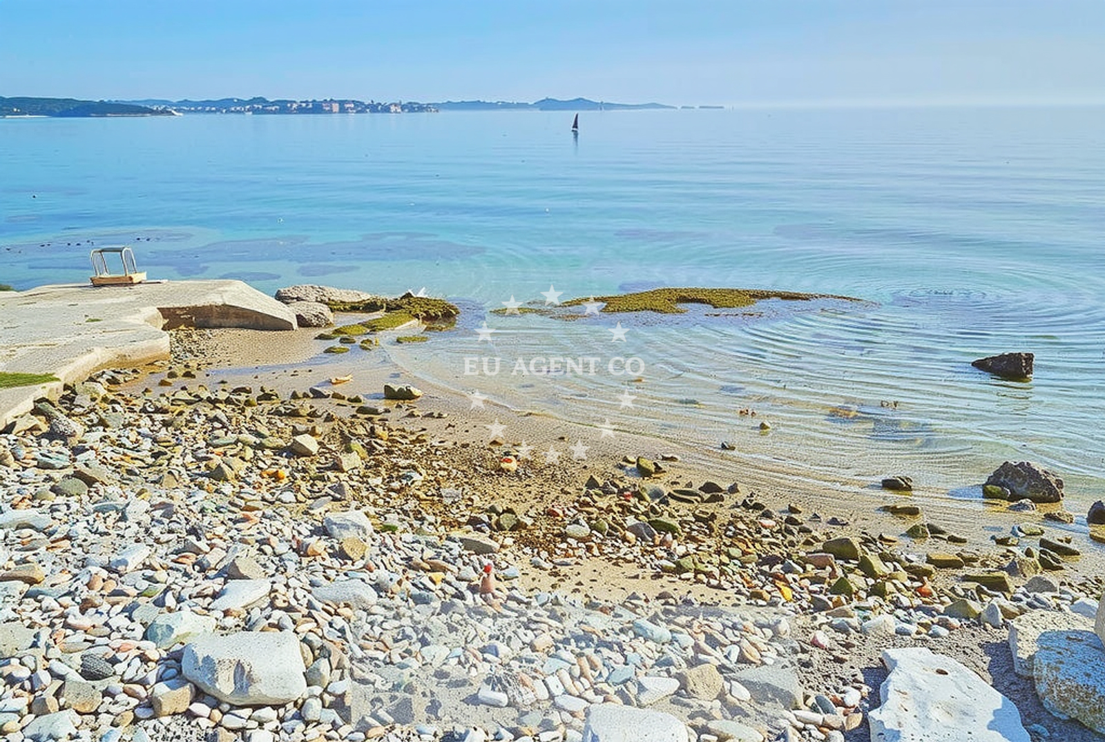 Bosuja Beach located 0.38km from Crvar anchorage