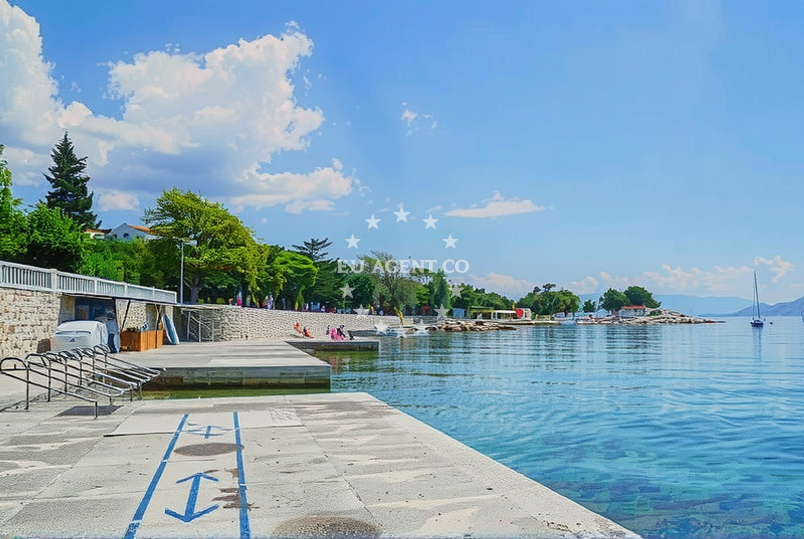 Jetty in Dramalj, Istria and Kvarner, Croatia for fuel and supplies