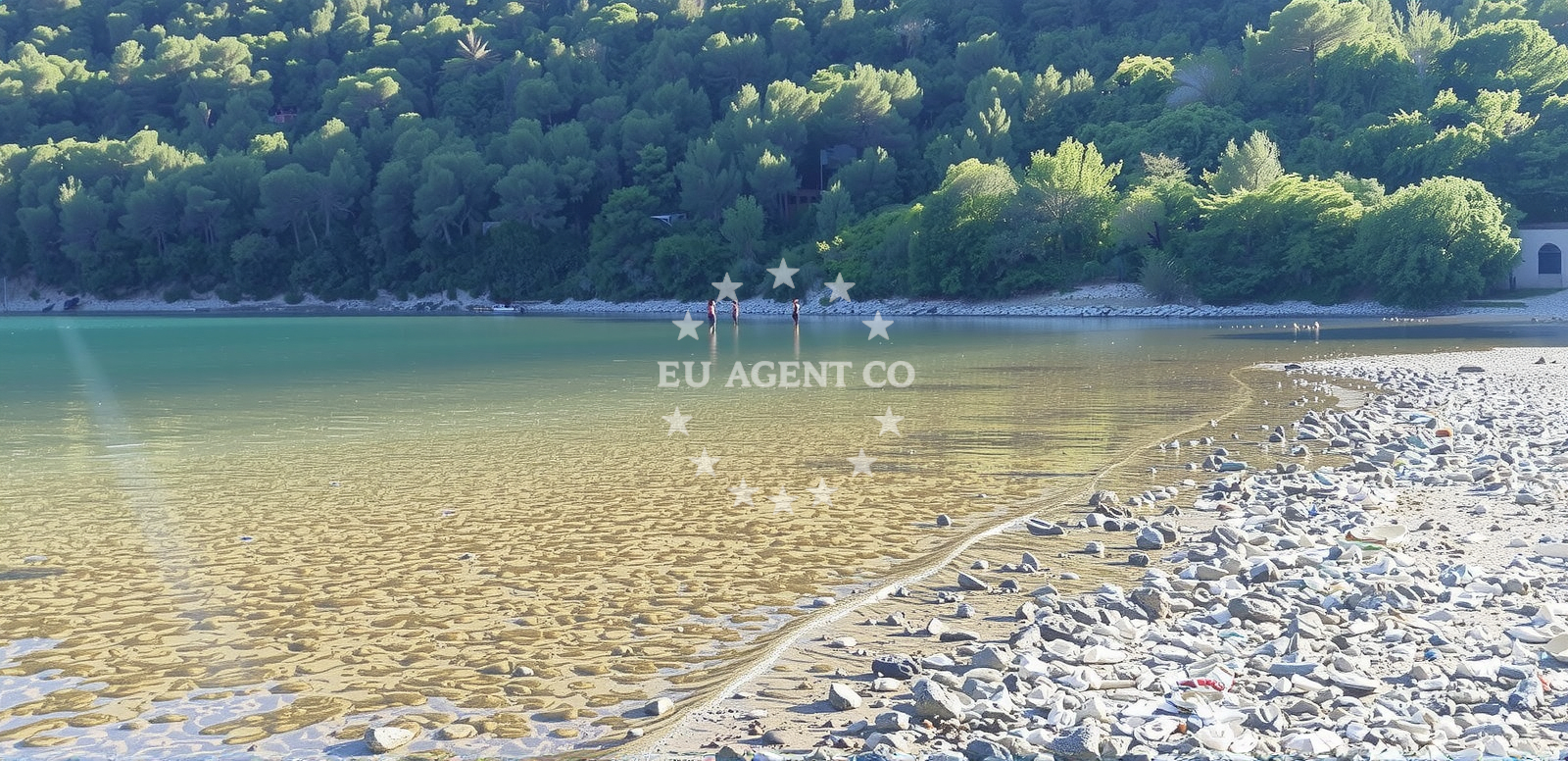 Anchorage in Duga Luka, Croatia with calm waters and nearby Prklog