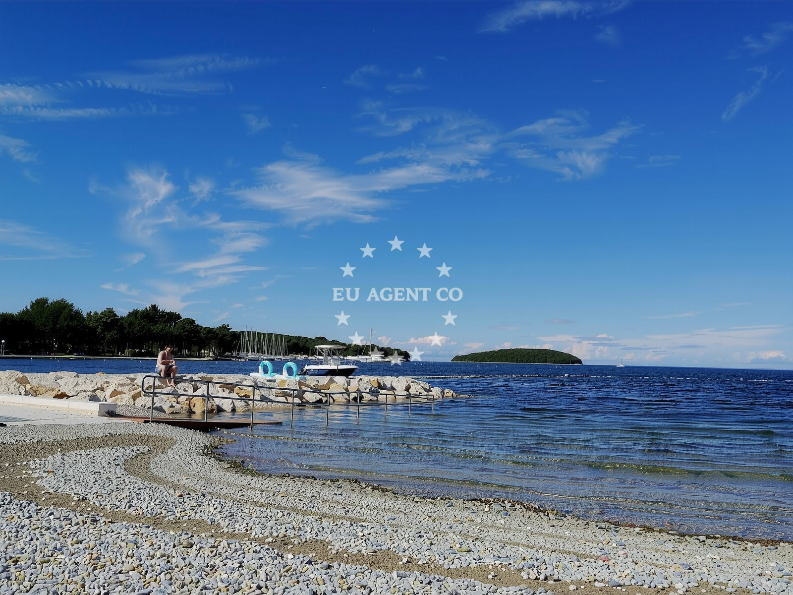 Anchorage in Funtana, Croatia with nearby Marina Funtana and scenic beaches