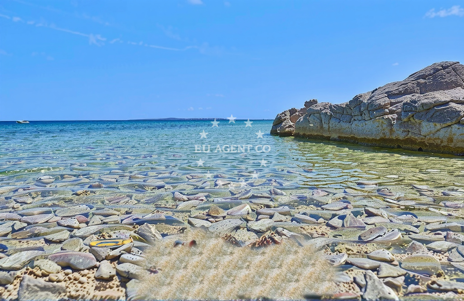 Sailboat anchored at Ilovik Island, Istria and Kvarner
