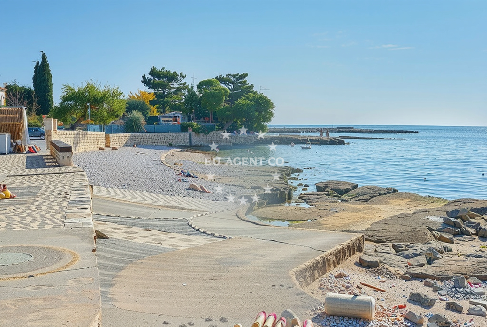 Beaches near Krizine anchorage, Istria and Kvarner