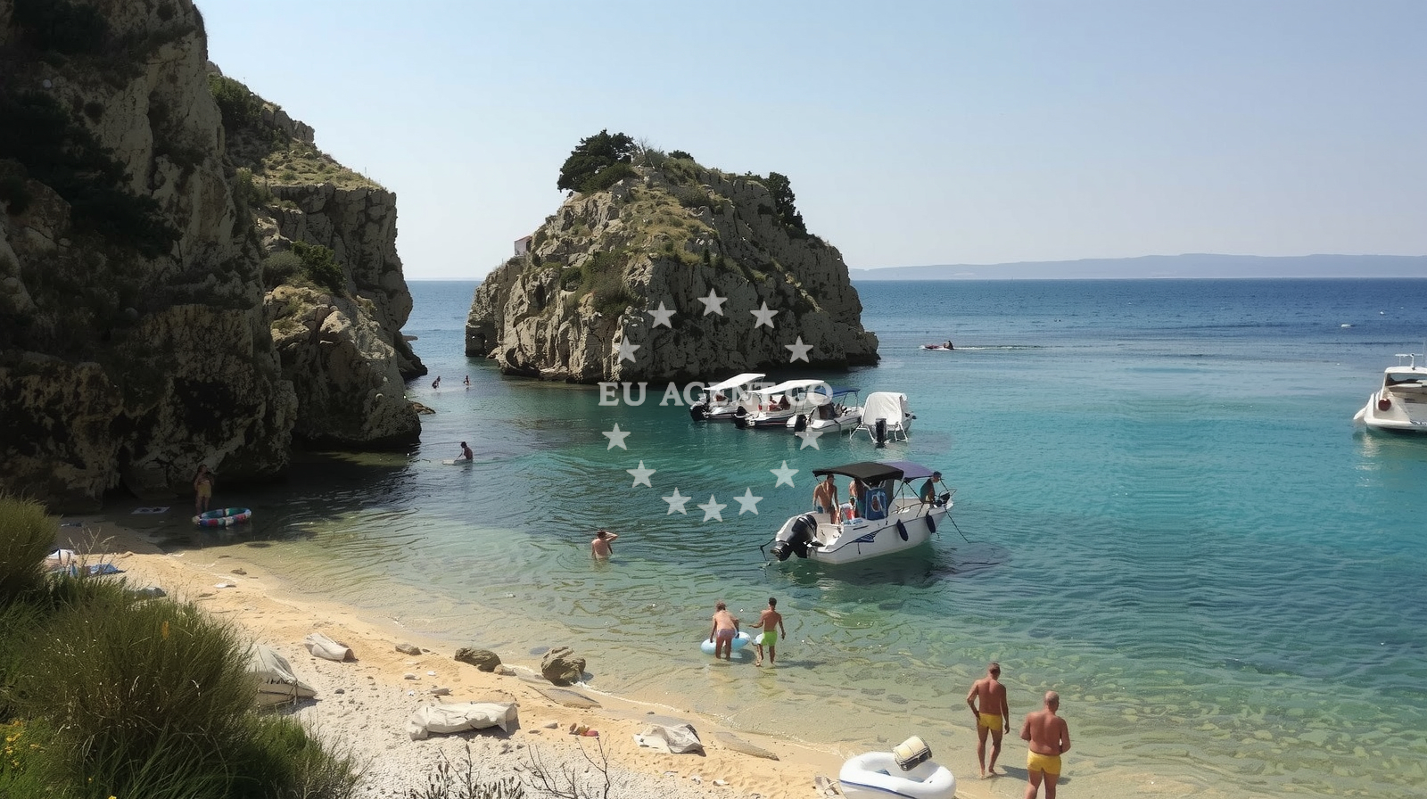 Marina Punat on Krk Island, 6.76 km from the anchorage