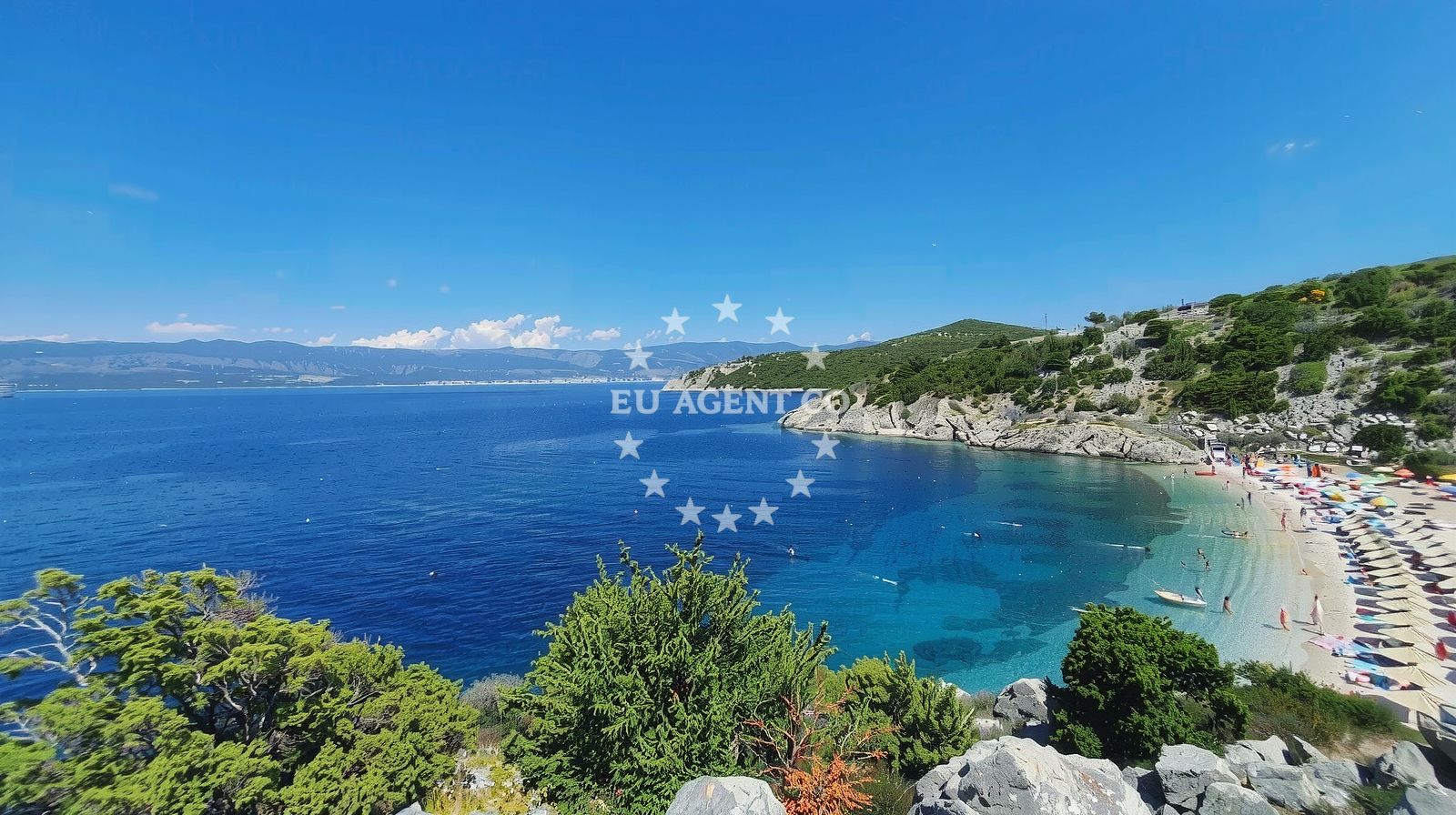 Historic St. Juraj landmark located 73 meters from the anchorage on Krk Island