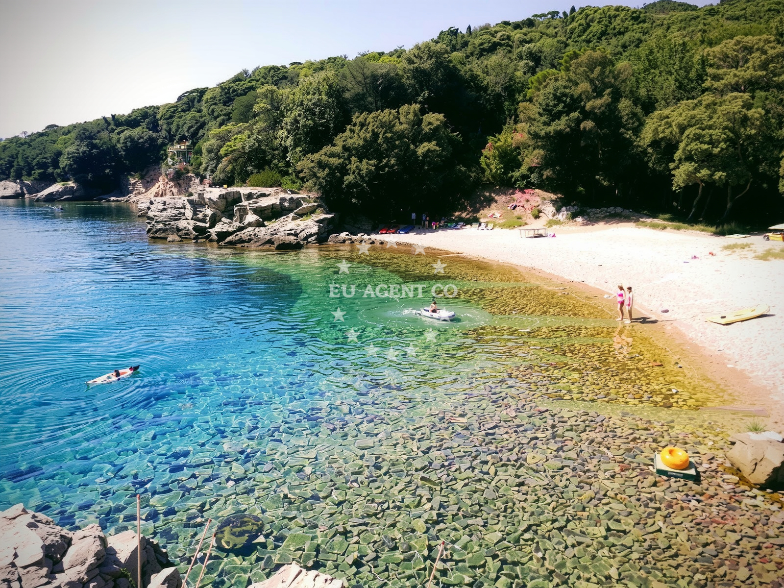 Pinezici Beach on Krk Island, Croatia