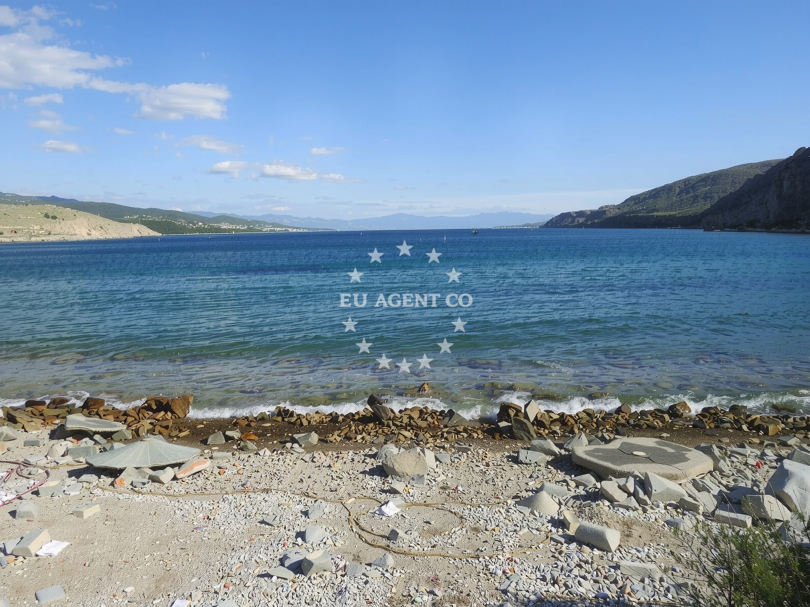 Peskera beach, Krk - coastal view from Anchorage Voz