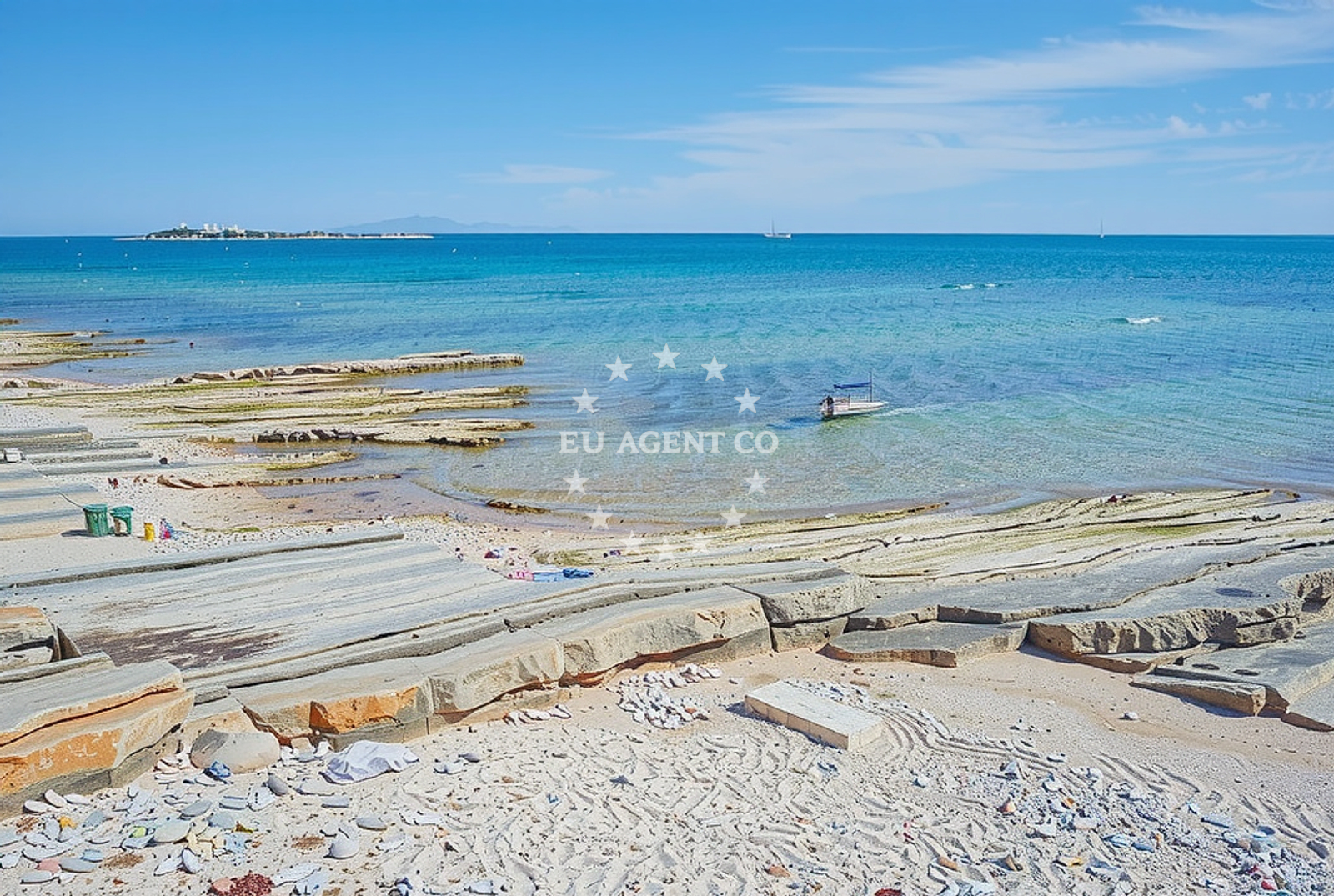 Anchorage on Levan Island, Croatia