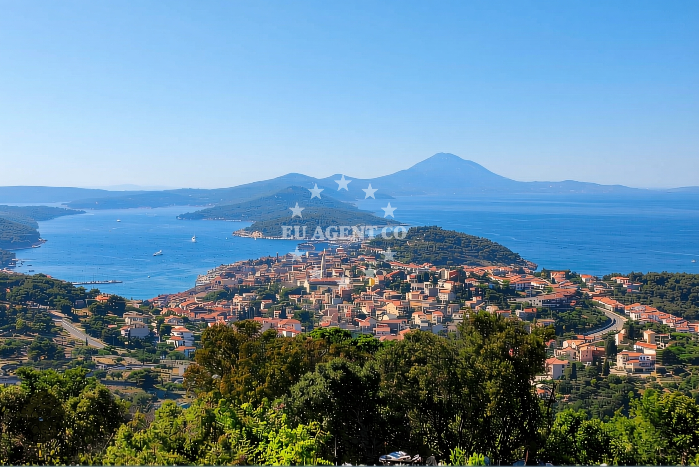 Beaches in Osor, 1.8km from Losinj anchorage