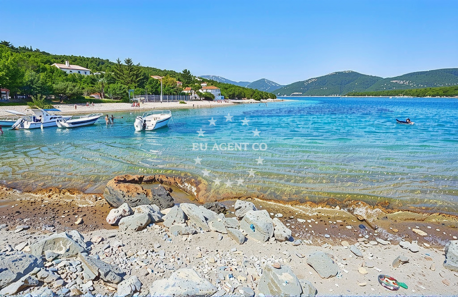 Liski Beach near Cunski Anchorage, Losinj, Croatia