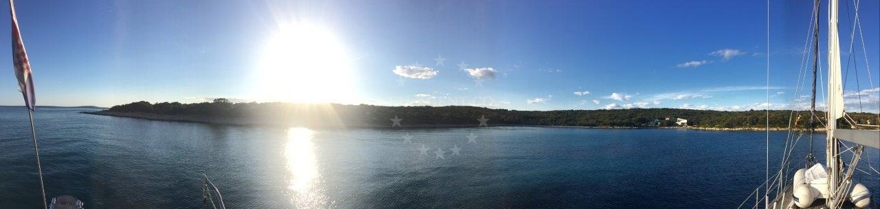 Anchorage in Mali Losinj, Croatia with scenic views of the surrounding coastline and rocky seabed