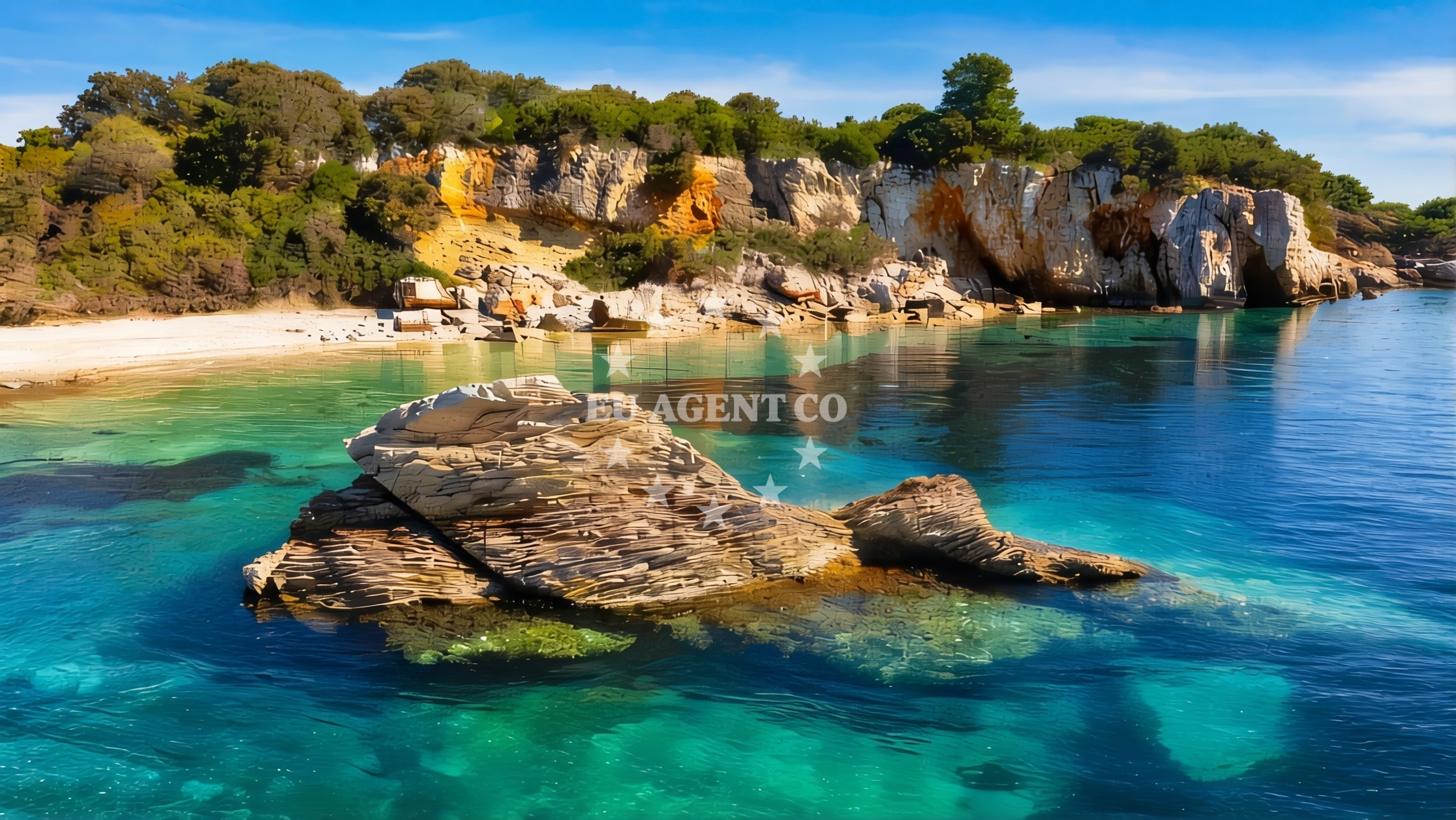 Cirka Južna islet near Male Orjule anchorage, Croatia