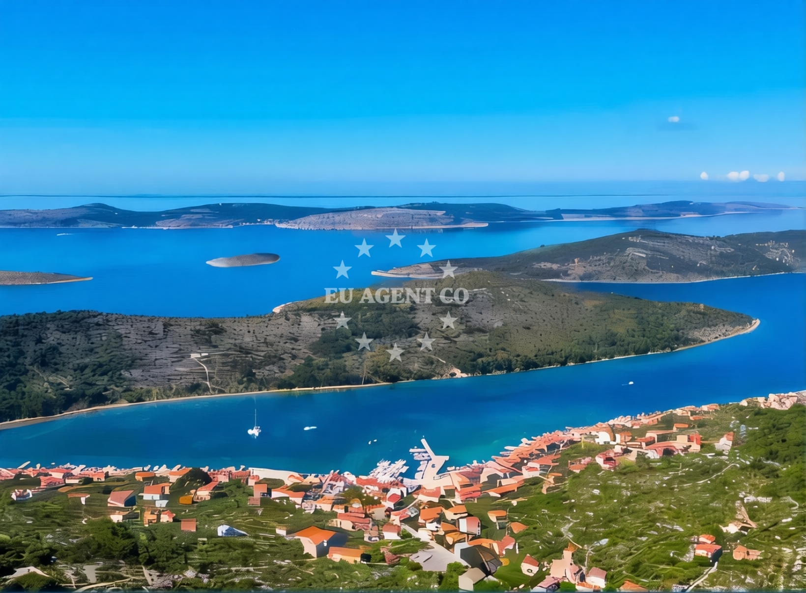 Bura wind conditions at Male Orjule anchorage, Croatia
