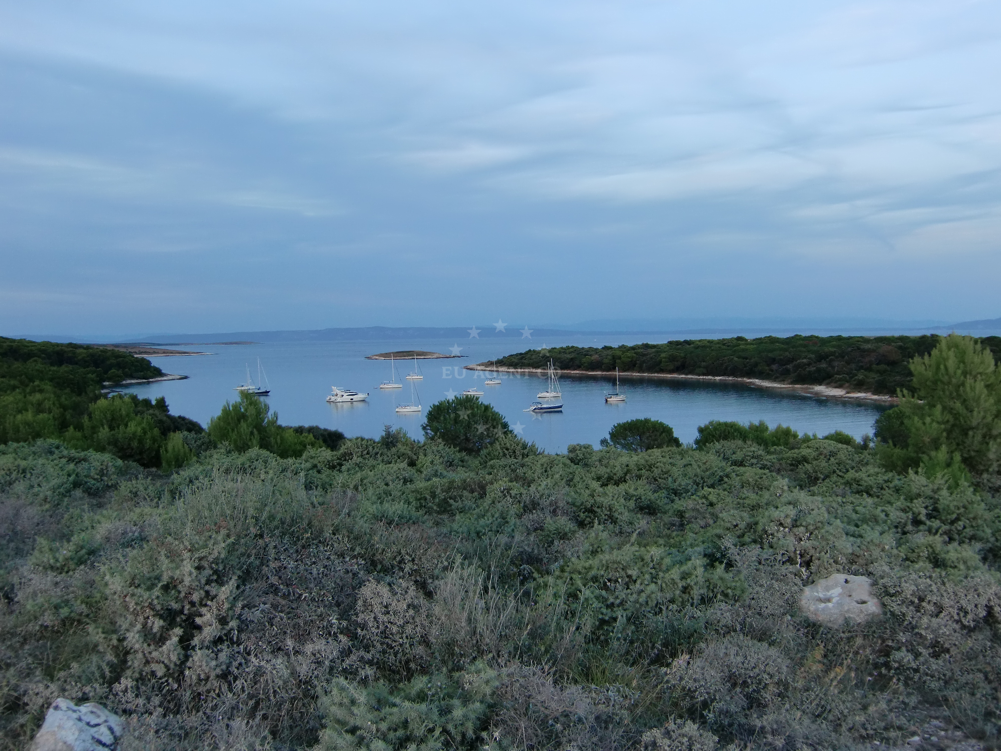 Anchorage in Premantura, Nature Park Kamenjak, Croatia