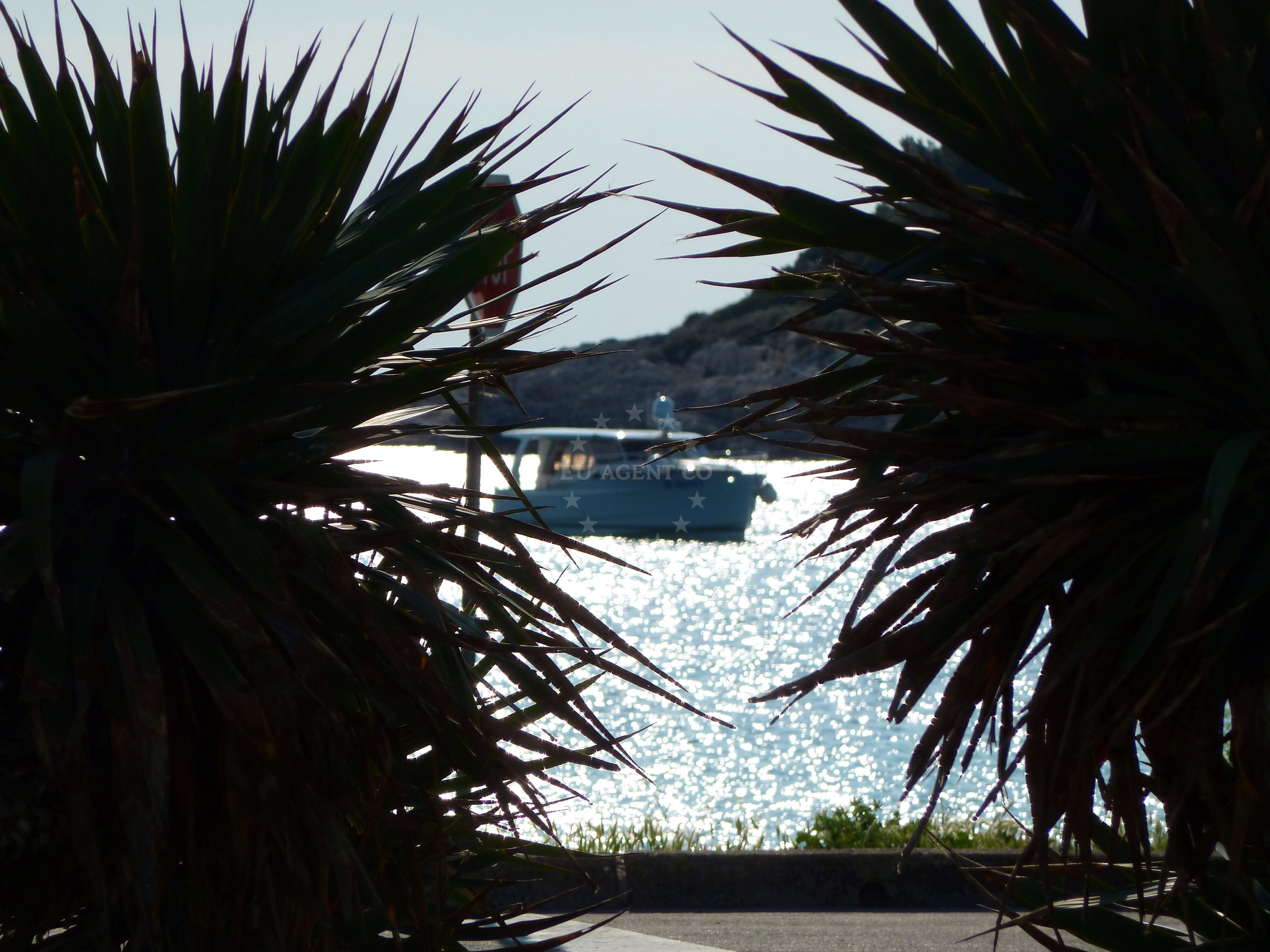 Anchorage in Pula, Croatia with nearby Valovina Beach