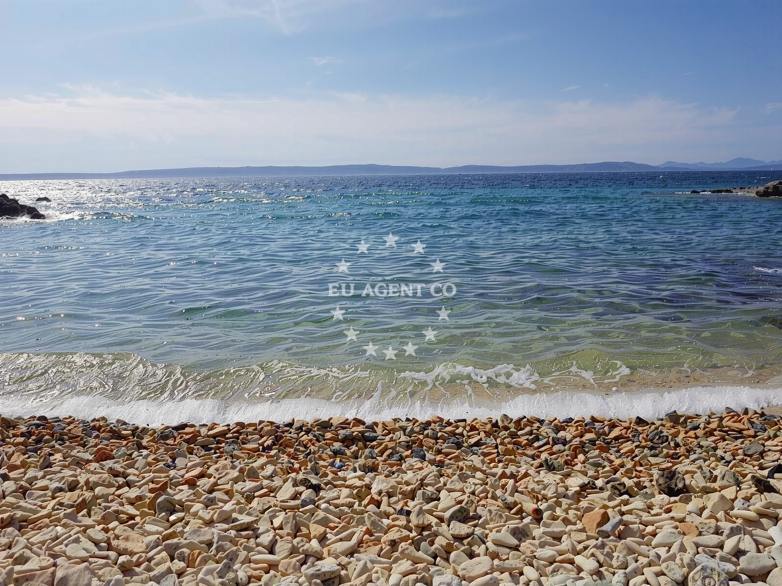 Uvala Valsika Beach near Rab Island anchorage