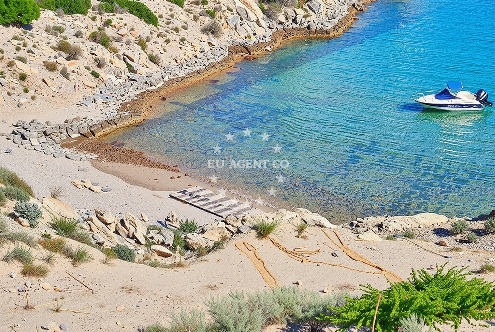 Approach and location view of Anchorage in Anchorage on the island Rab, Istria and Kvarner, Croatia photo 3
