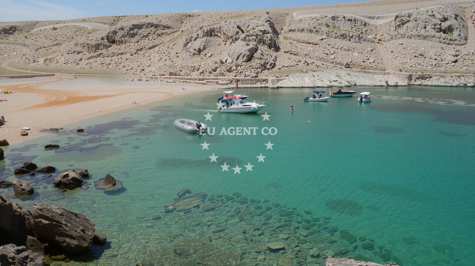 Mag Anchorage in Misnjak, Rab with clear waters and natural surroundings