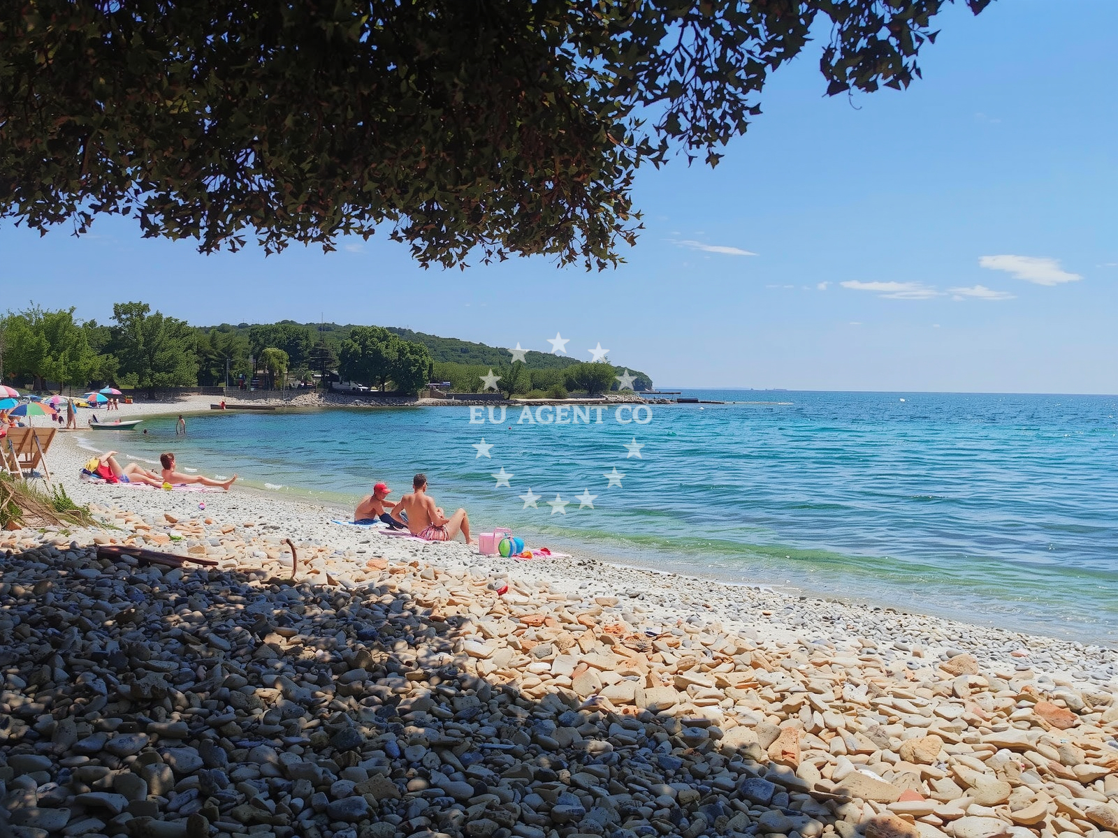 Cisterna Beach near Rovinj Anchorage, Croatia