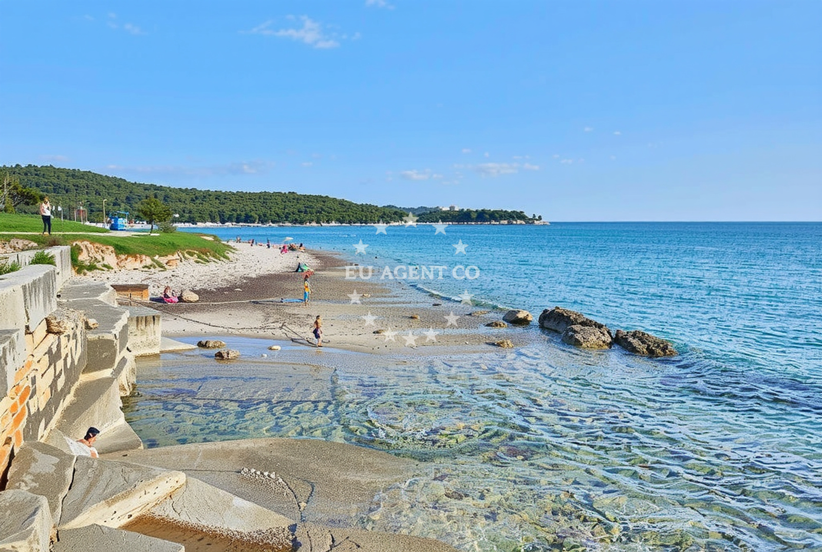 Sveti Pavao beach near Rovinj anchorage