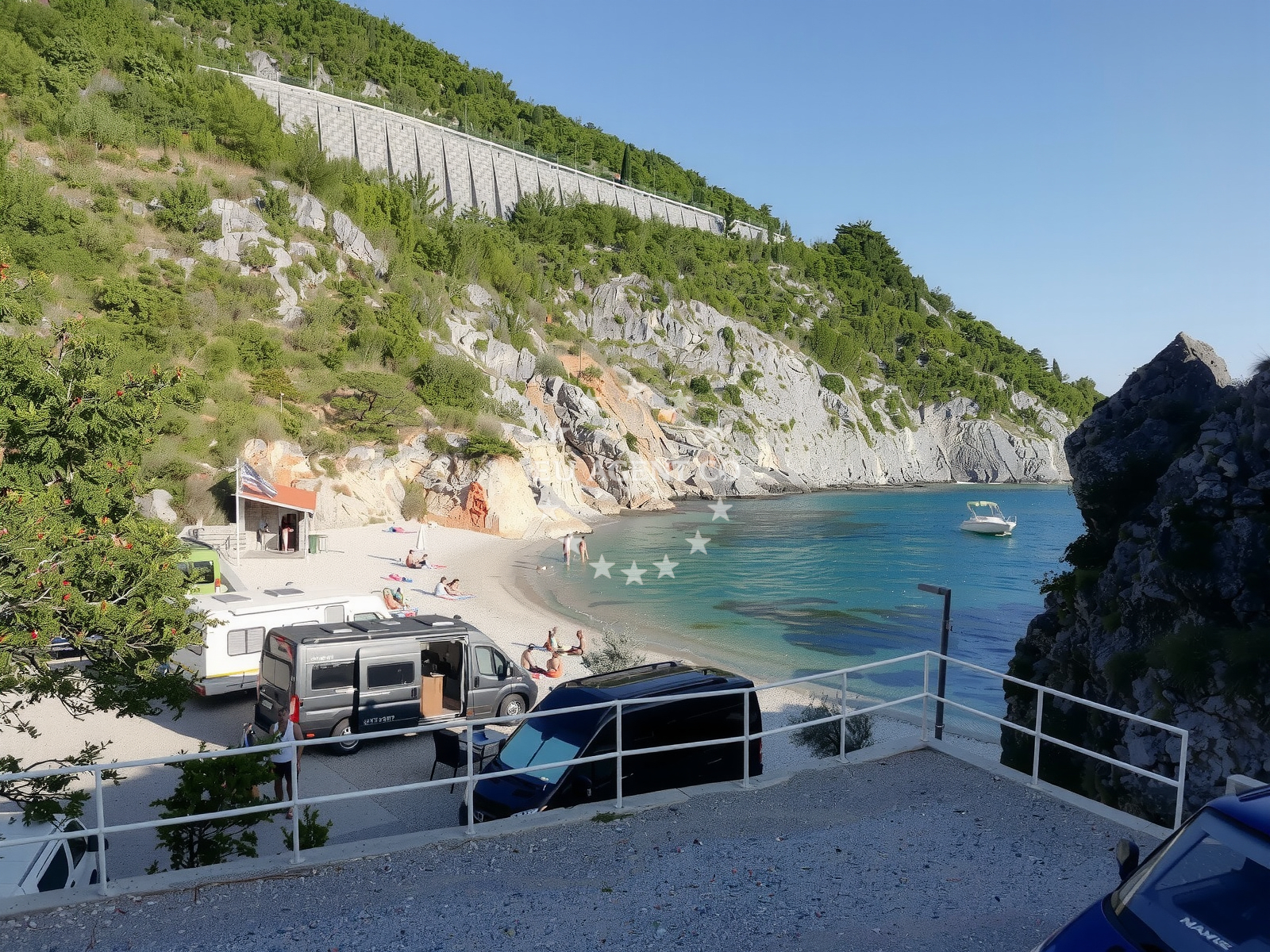 Beach view near Spasovac, Senj, Croatia