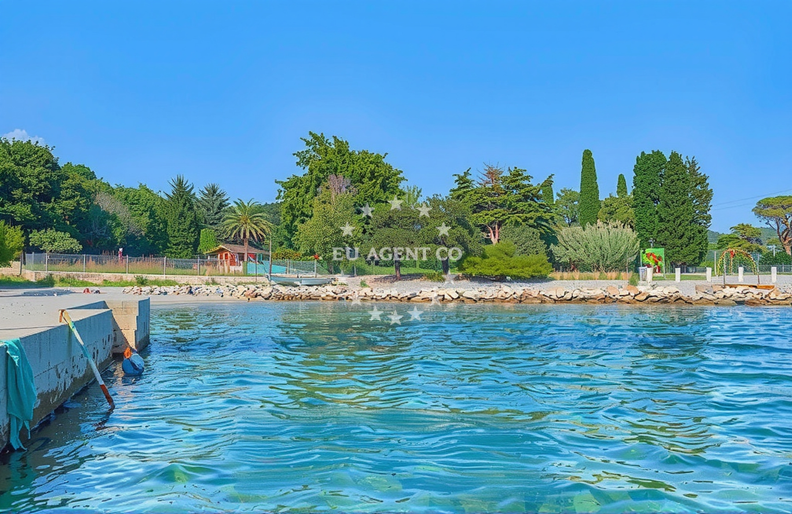 Beaches near St. Petar Island, Croatia including Ilovik and Sveti Petar