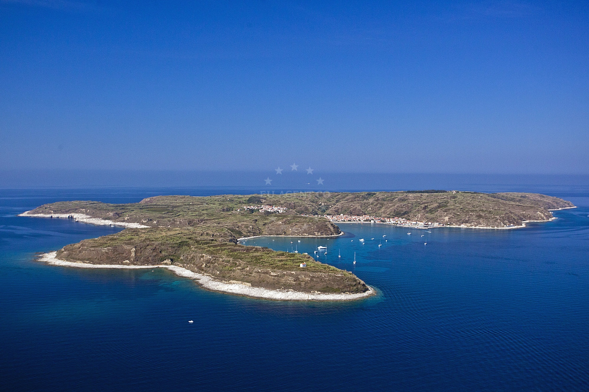 Buoy Field anchorage on Susak Island, Croatia