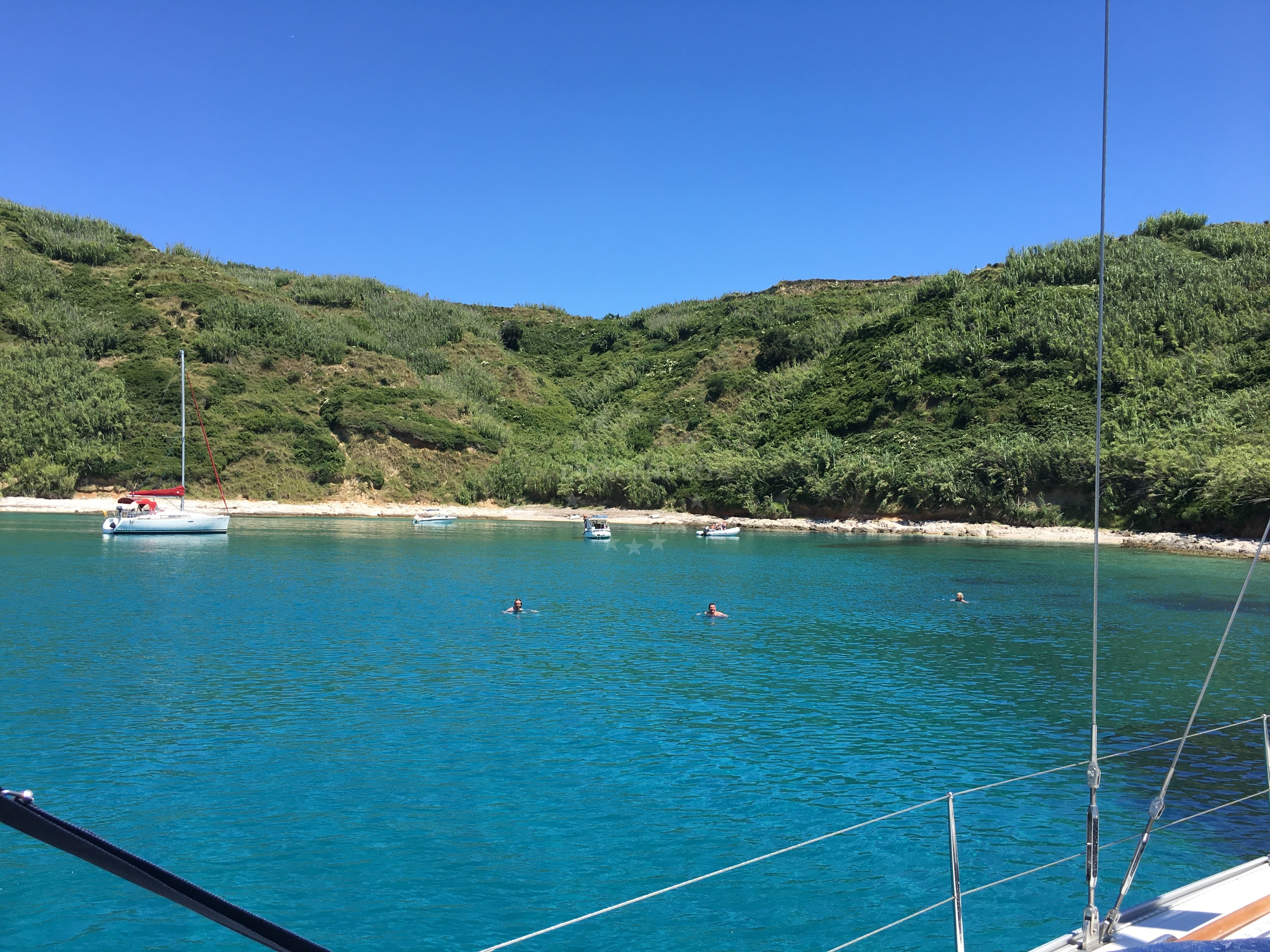 Porat Anchorage on Susak Island, Croatia