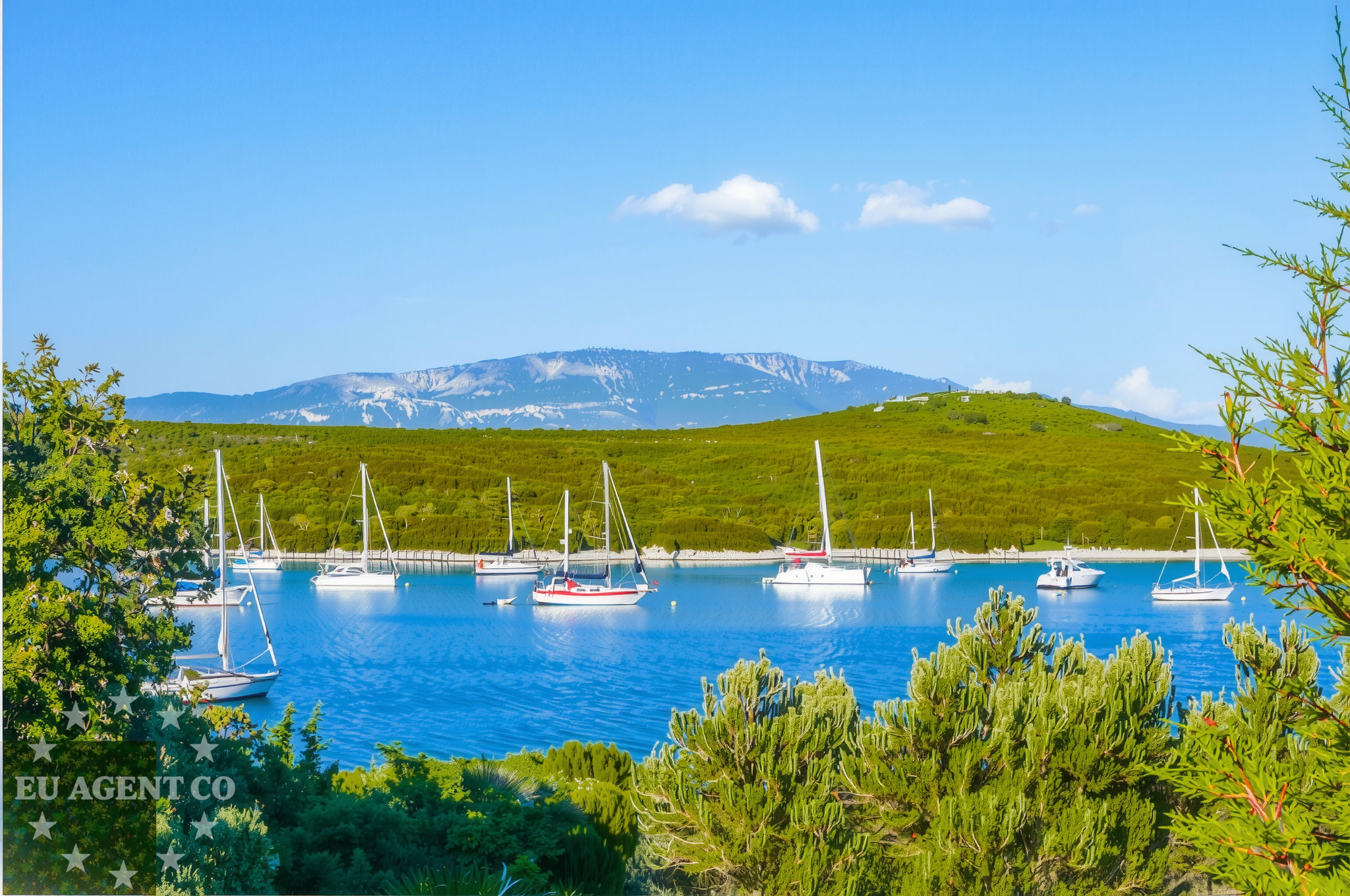 Jetty in Unije, Istria and Kvarner, Croatia