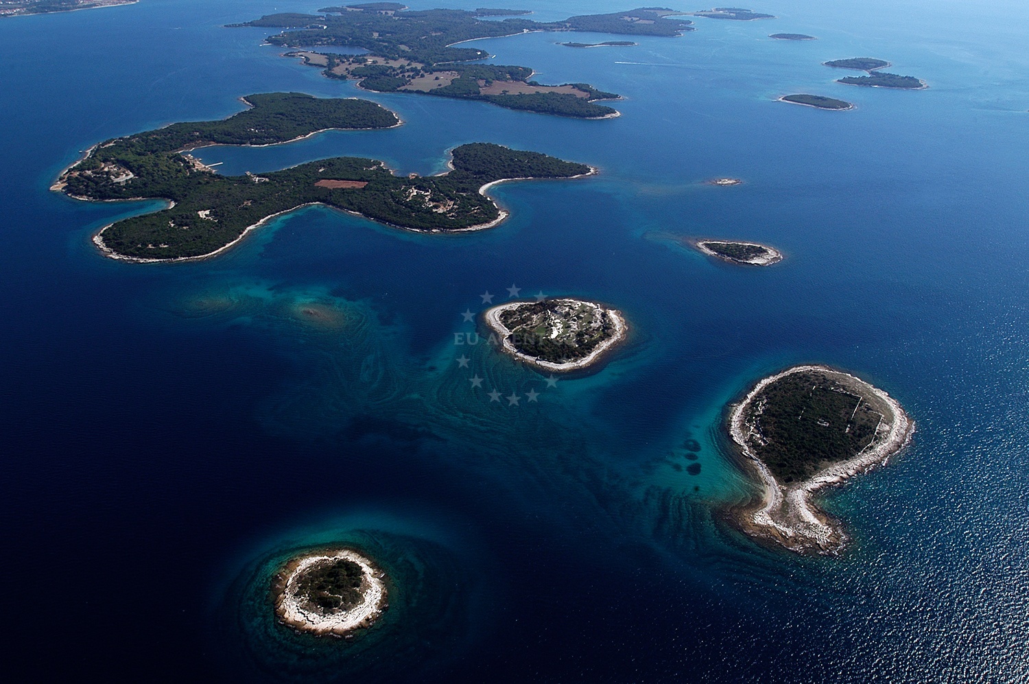 Anchorage on Veli Brijun Island, Croatia with nearby Gospa point of interest