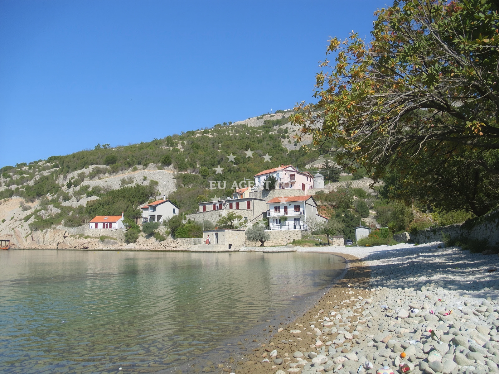 Anchorage in Veli Vranjak, Croatia with clear waters and nearby Veli Vranjak Bay
