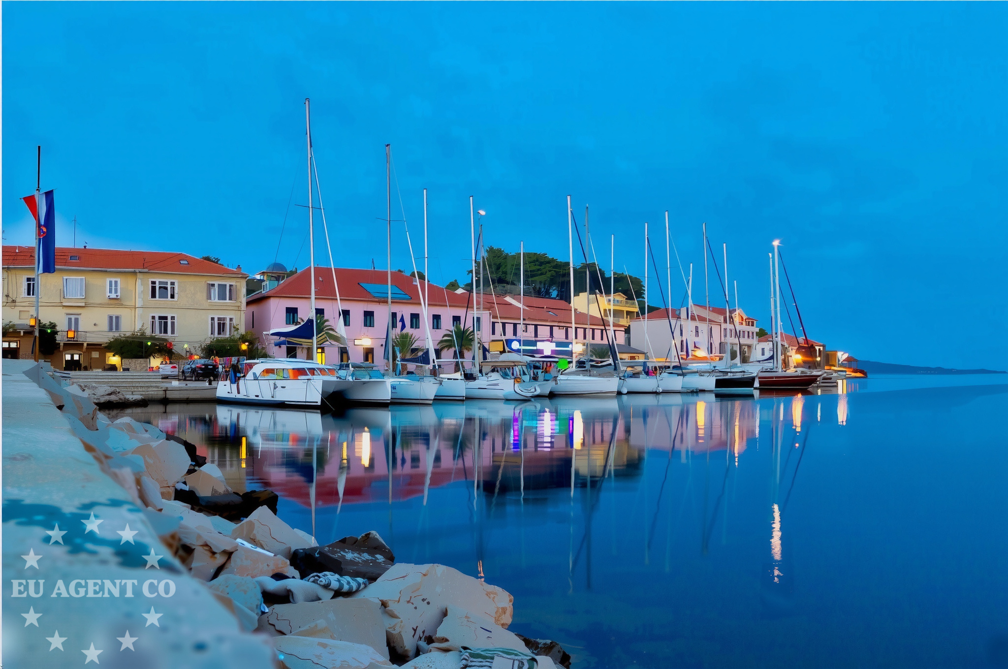 Aquarius Restaurant Pier in Katina, near Dugi Otok anchorage