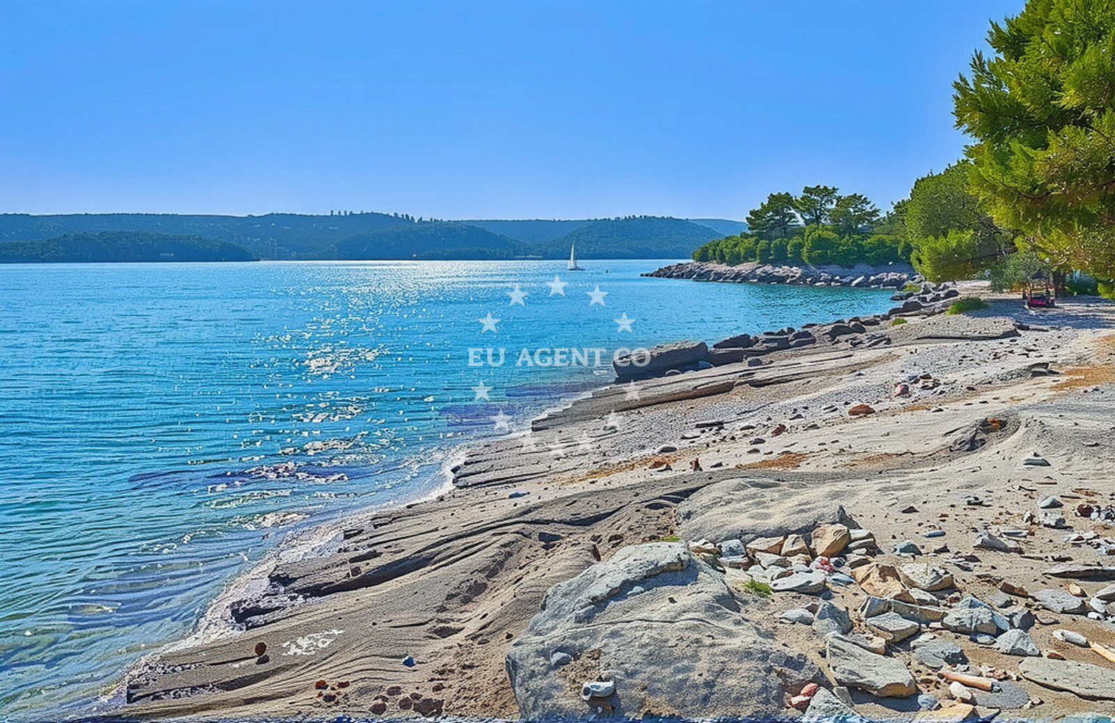 Approach and location view of Anchorage in Anchorage on the island Dugi Otok, North Dalmatia, Croatia photo 3