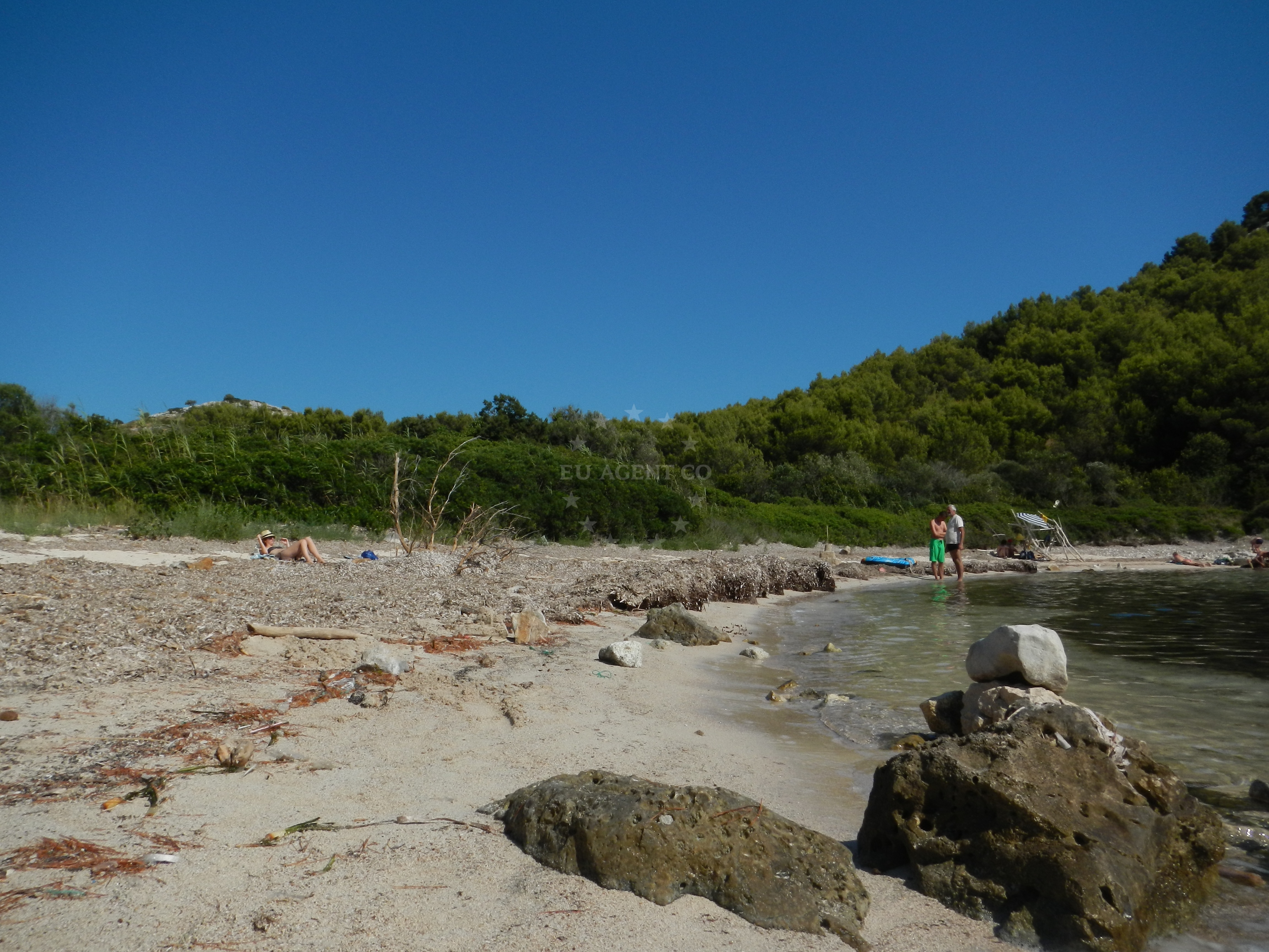 Idyllic beach near Dugi Otok anchorage, North Dalmatia