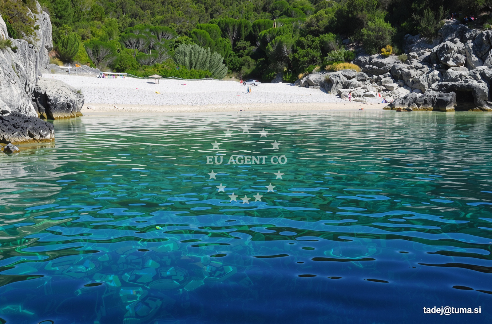 Savar Beach on Dugi Otok, Croatia with turquoise waters and coastal views