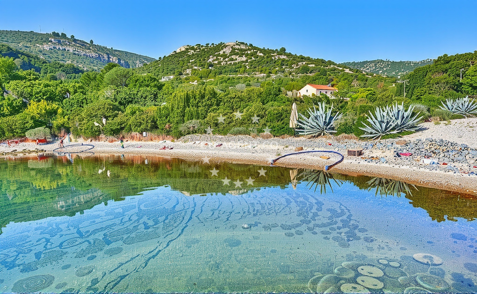 Ovca Beach near Dugi Otok anchorage, North Dalmatia