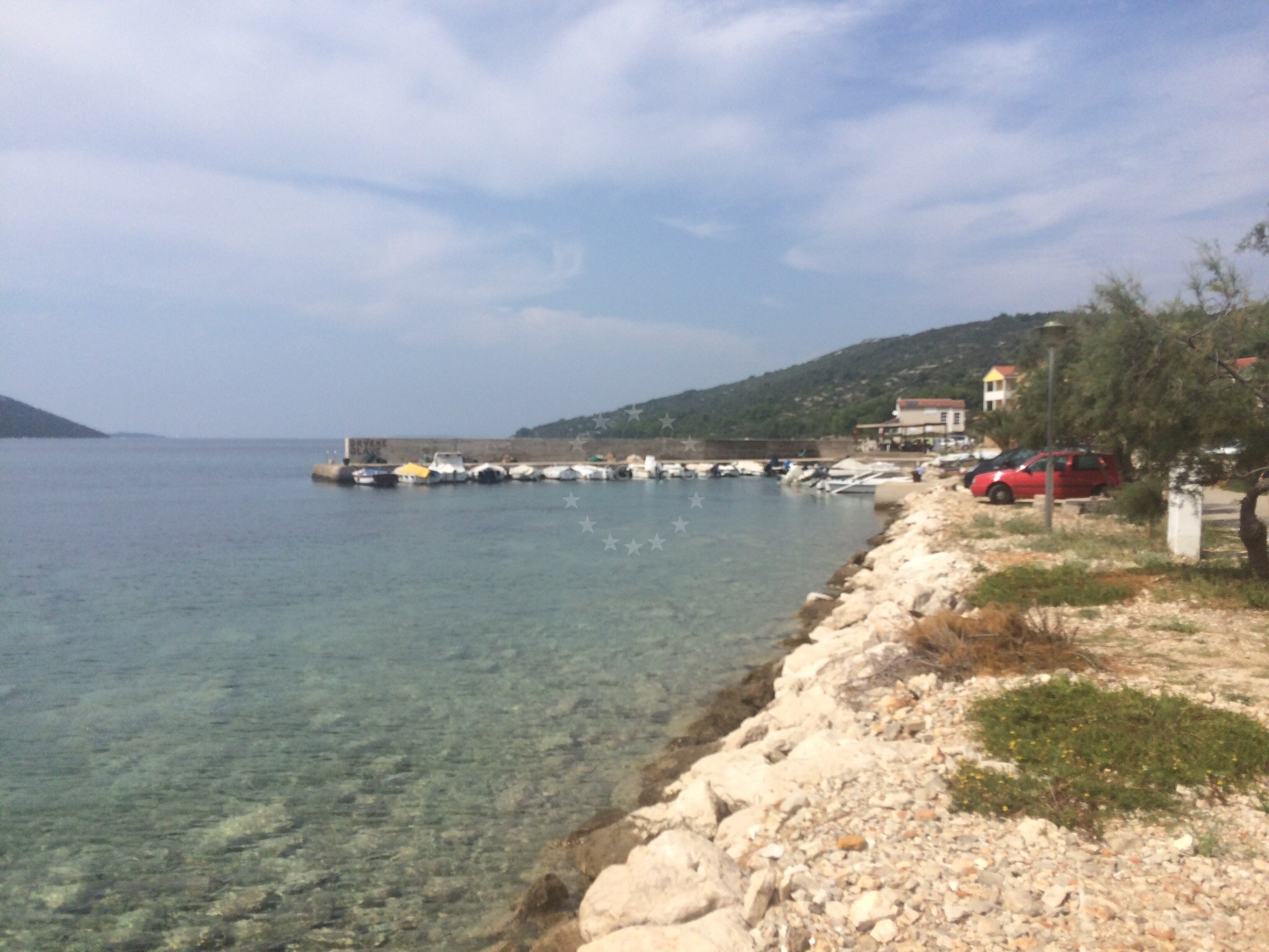 Boat anchored at Sakarun, Soline, Dugi Otok