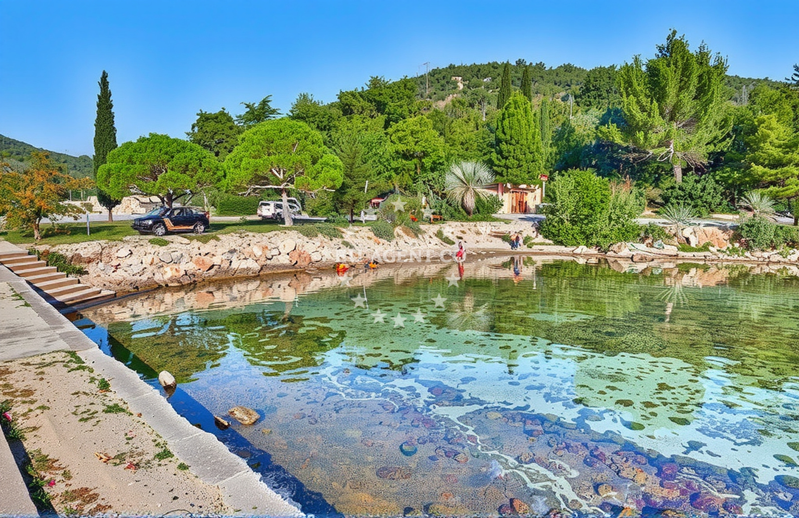 Approach and location view of Anchorage in Anchorage in Žman on the island Dugi Otok, North Dalmatia, Croatia photo 3