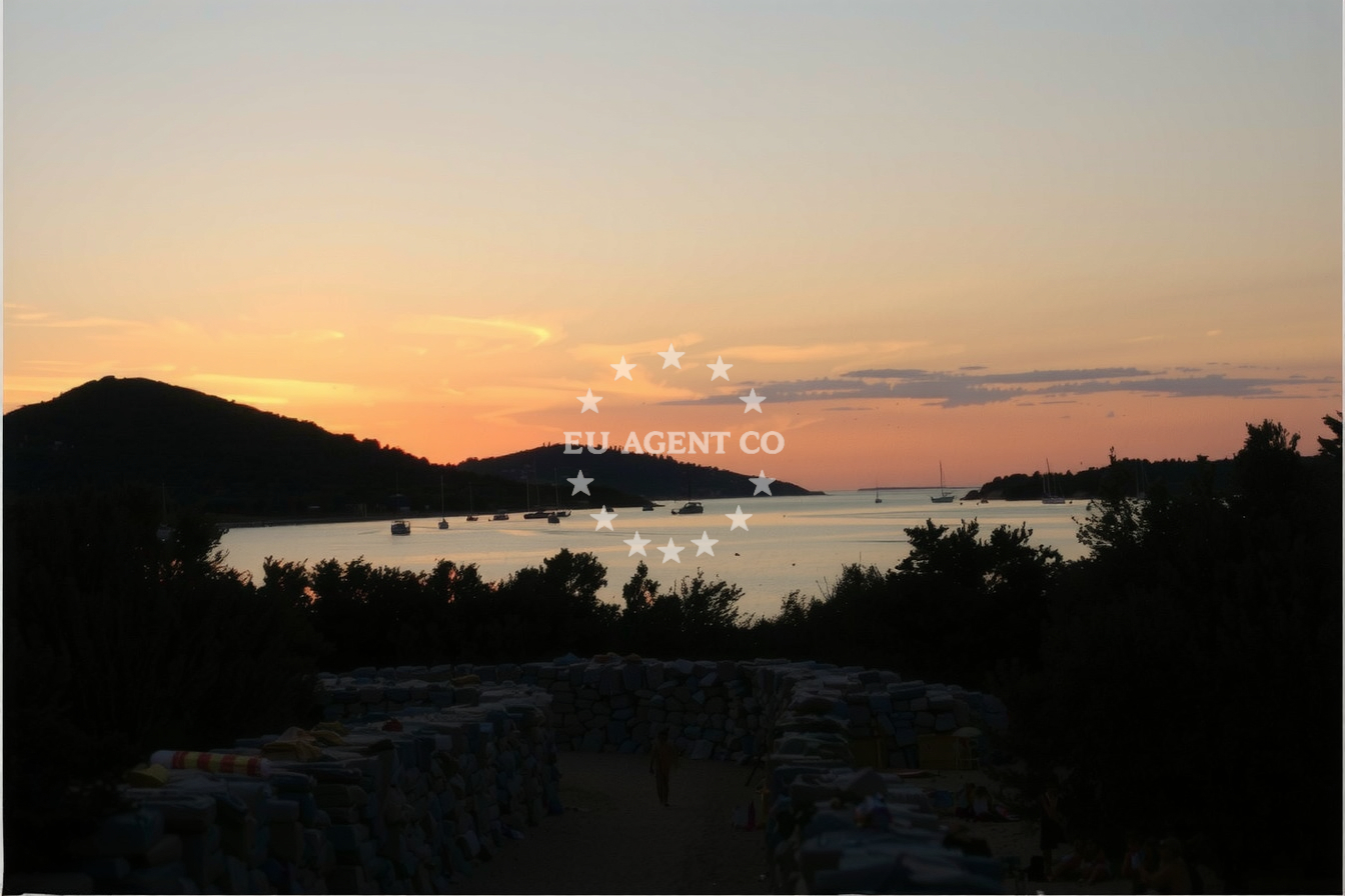 Overview of Remetić anchorage in Anchorage on the island Kaprije, North Dalmatia, Croatia photo 1