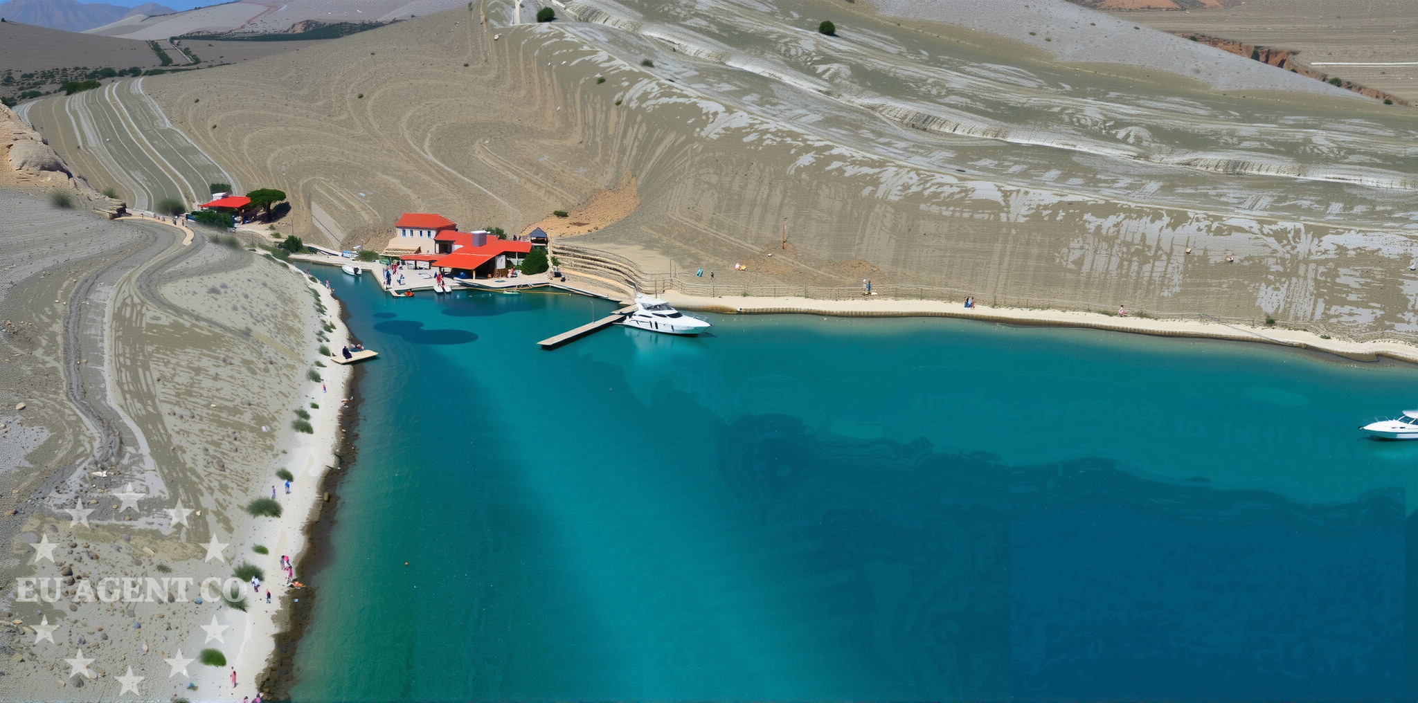 Jetty near Kornat Island anchorage, North Dalmatia