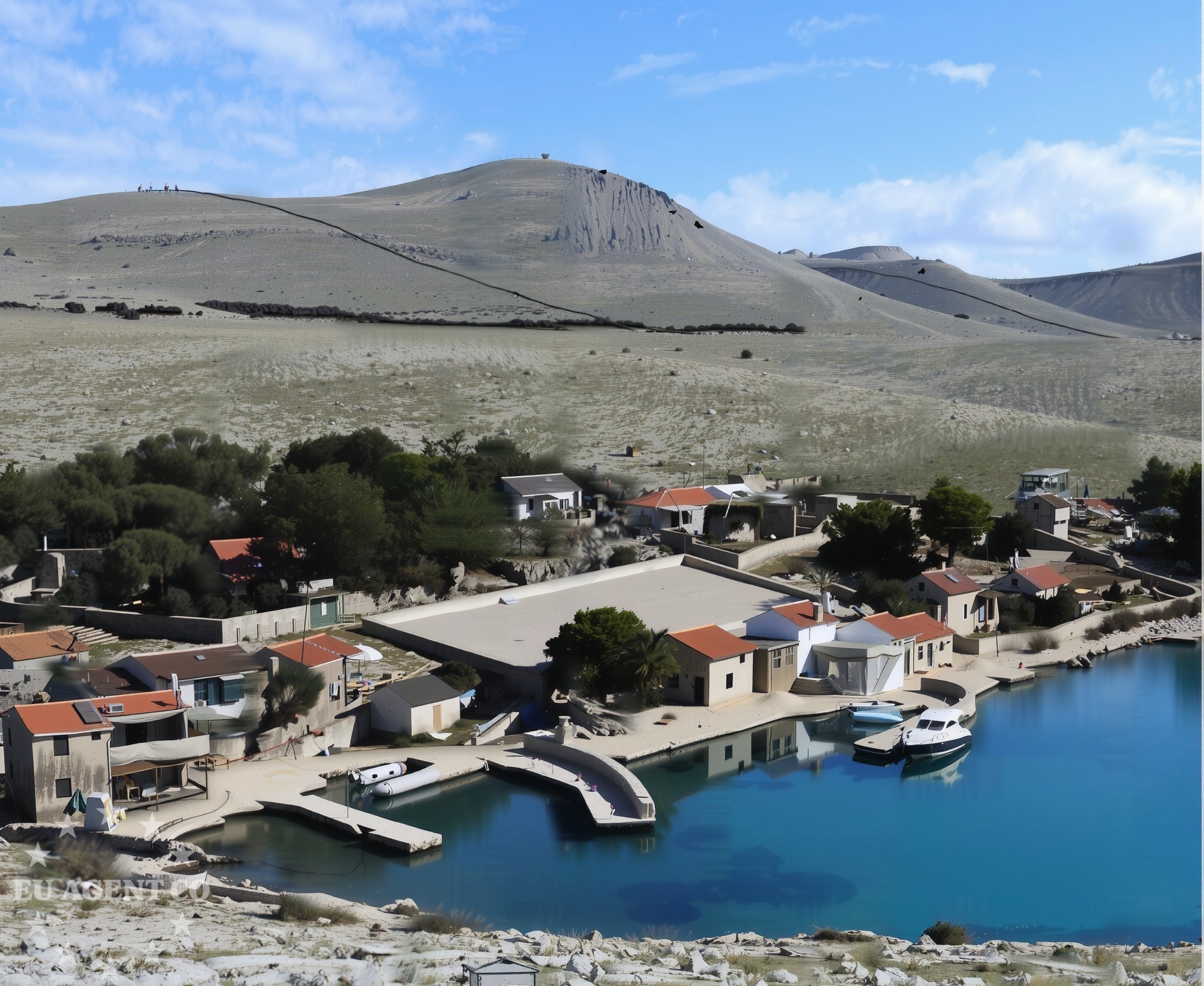 Anchorage in Kravljacica, Kornat with clear waters and sandy seabed