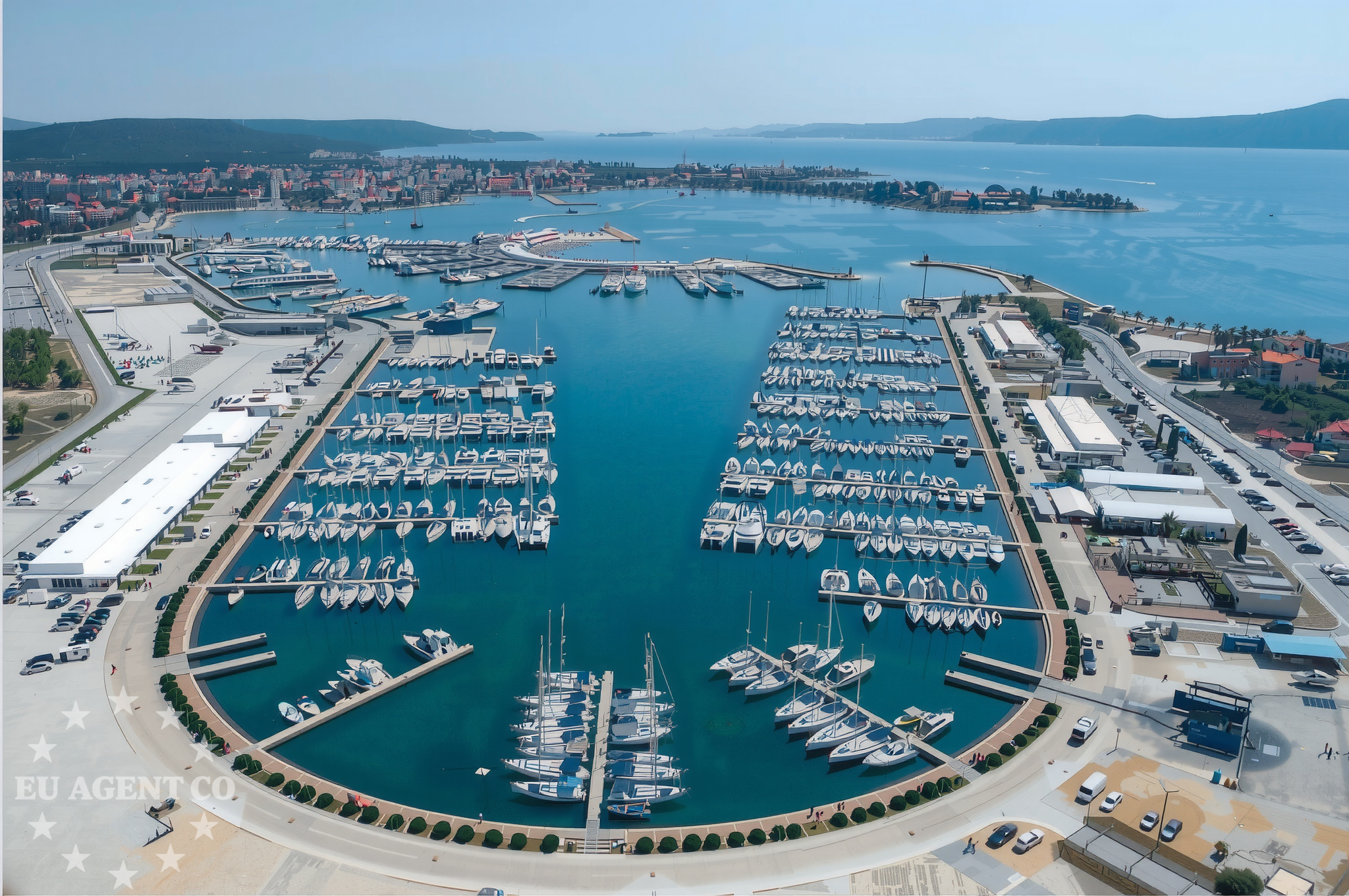 Anchorage in Suha Punta, Kornat, Croatia with nearby Tomasovac and Suha Punta Boy field