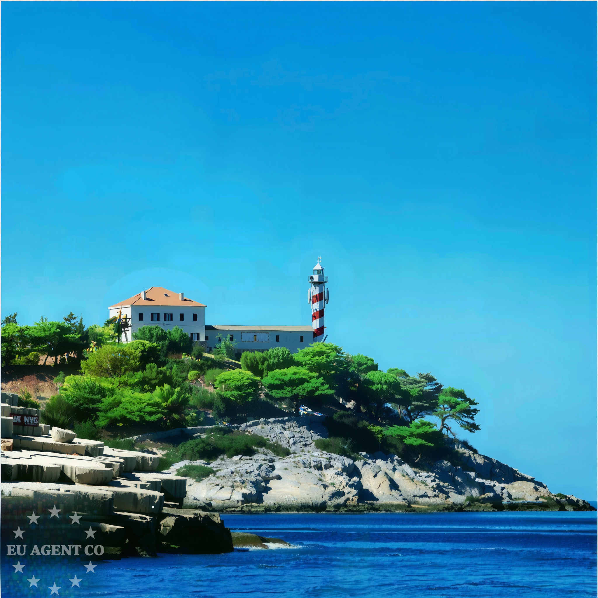 Scenic view of Kornat island from Suha Punta anchorage