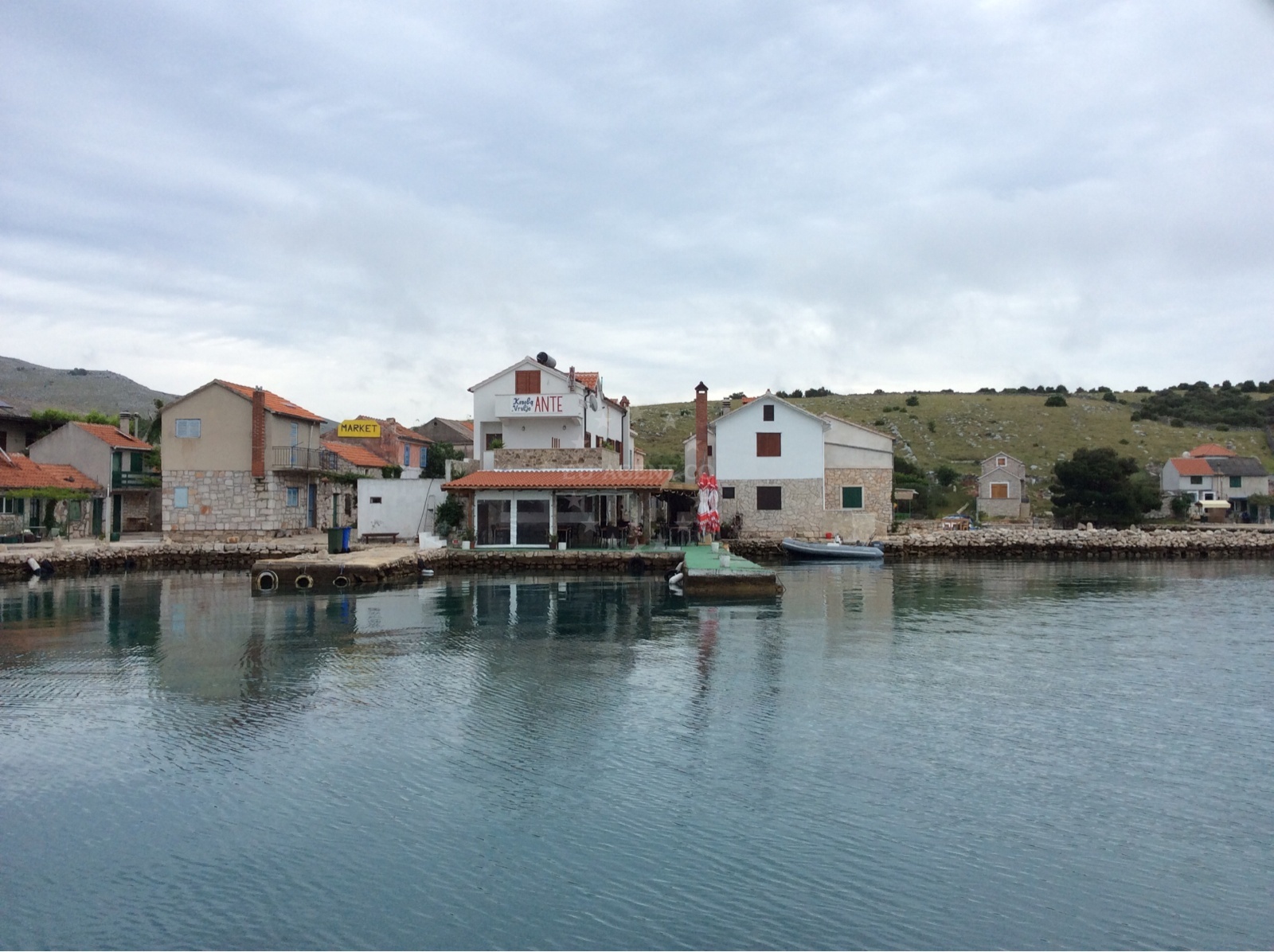 Anchorage view from Vrulje, Kornat with surrounding coastline
