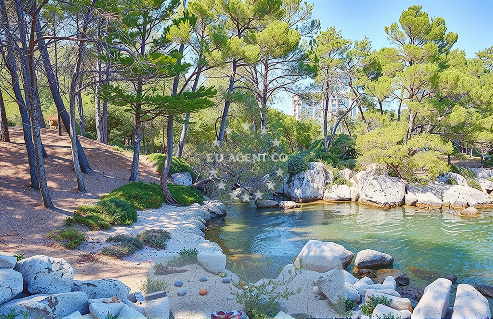 Approach and location view of Anchorage in Anchorage in Vrulje on the island Kornat, North Dalmatia, Croatia photo 3