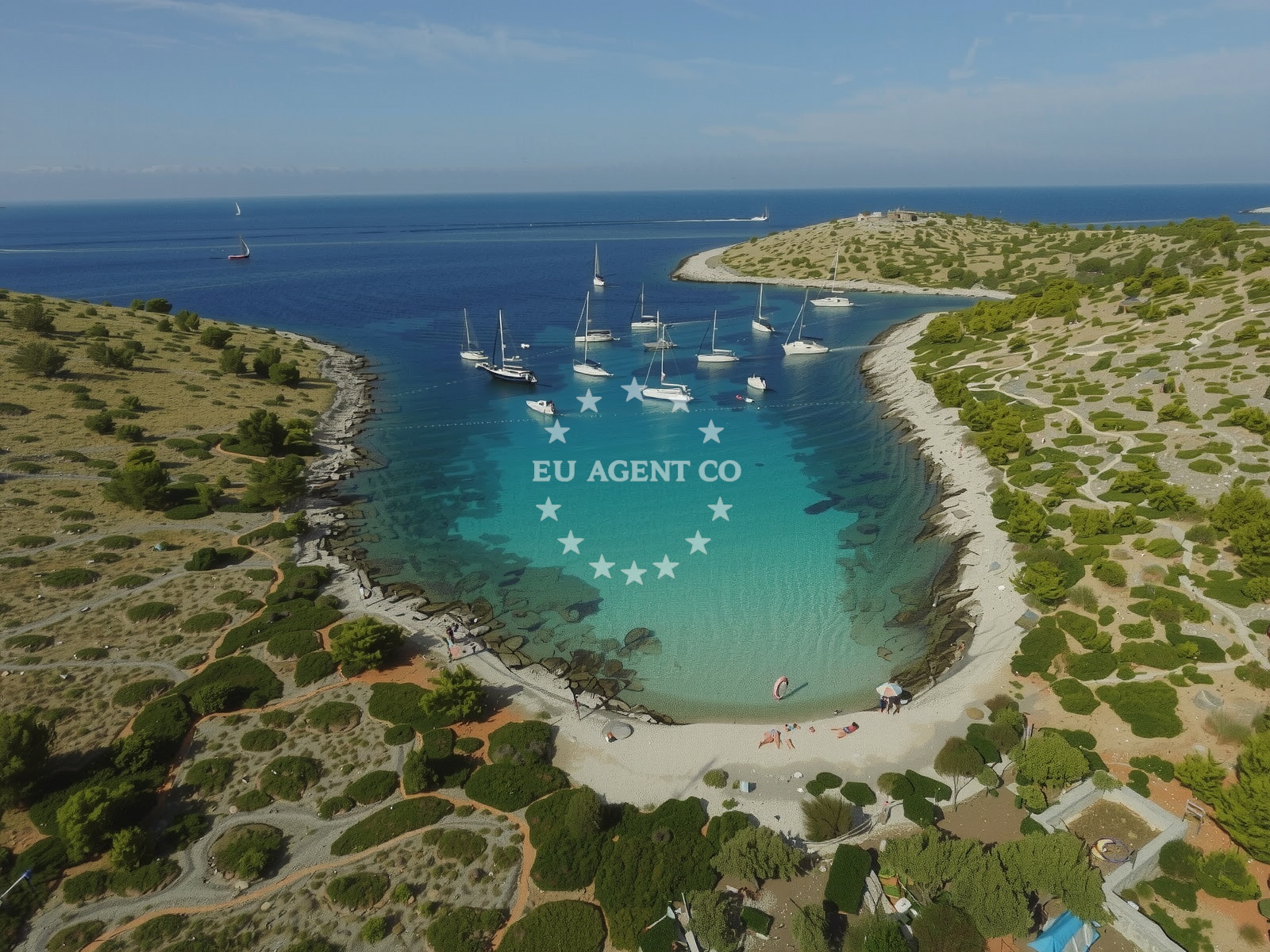 Additional view of Lojena anchorage in Anchorage on the island Levrnaka, North Dalmatia, Croatia photo 9