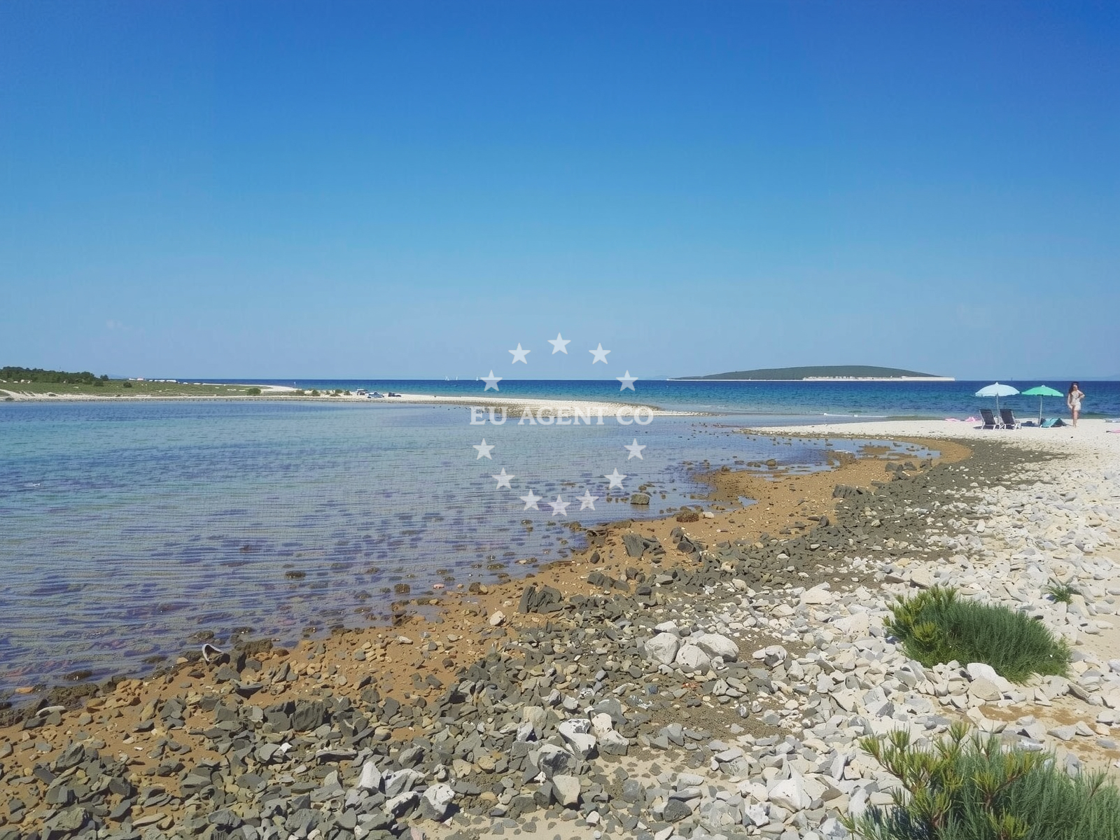 Anchorage in Potcrkvine, Maun Island, Croatia