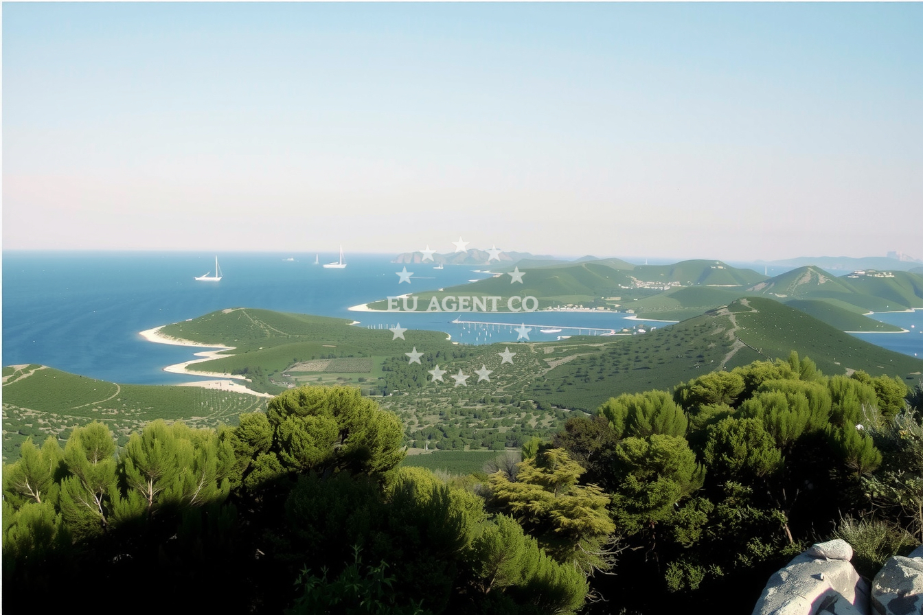 Uvala Sabusa anchorage on Molat Island, clear waters and natural surroundings